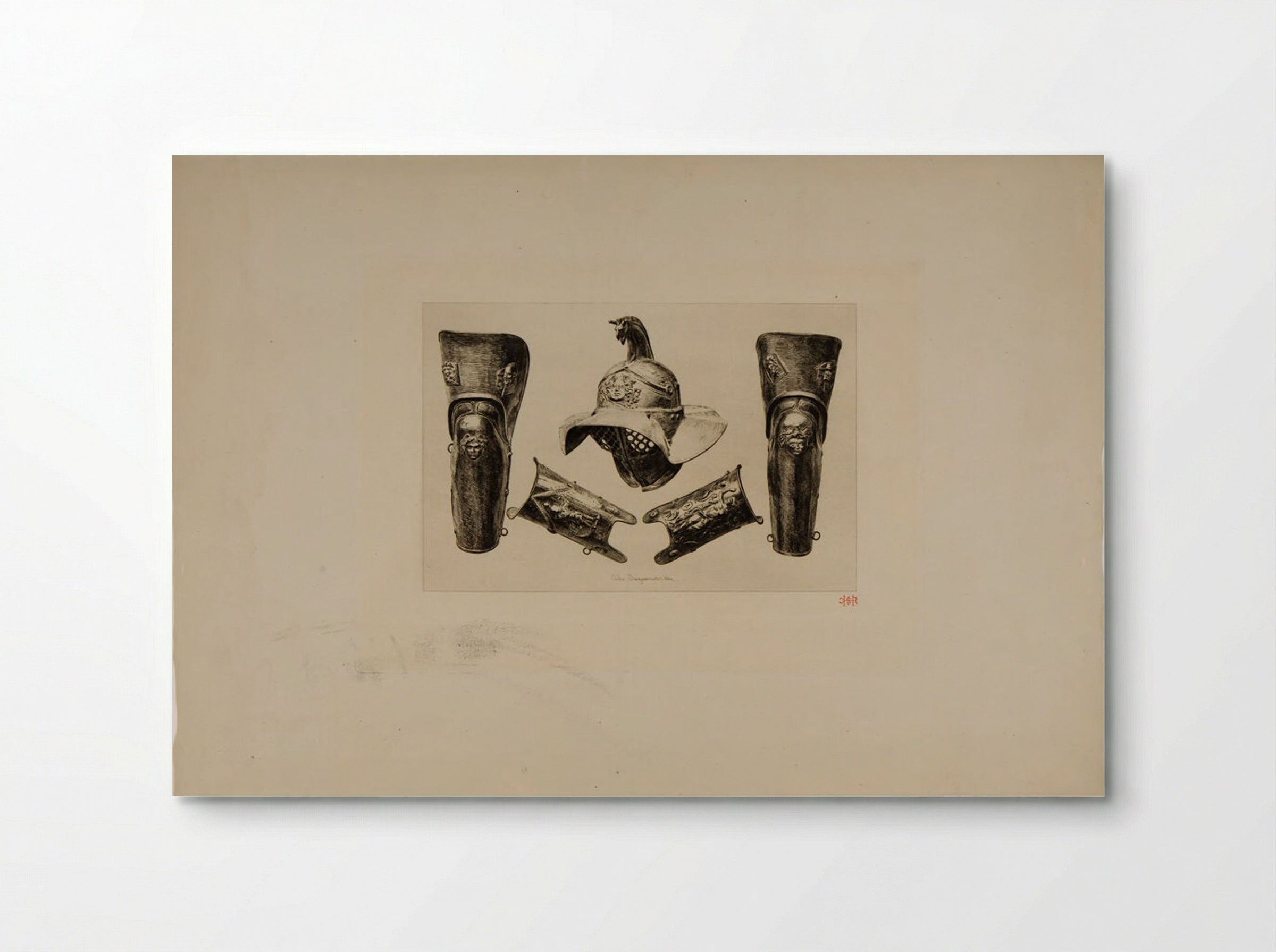 Armor of a Gladiator - Jules Ferdinand Jacquemart - Poster