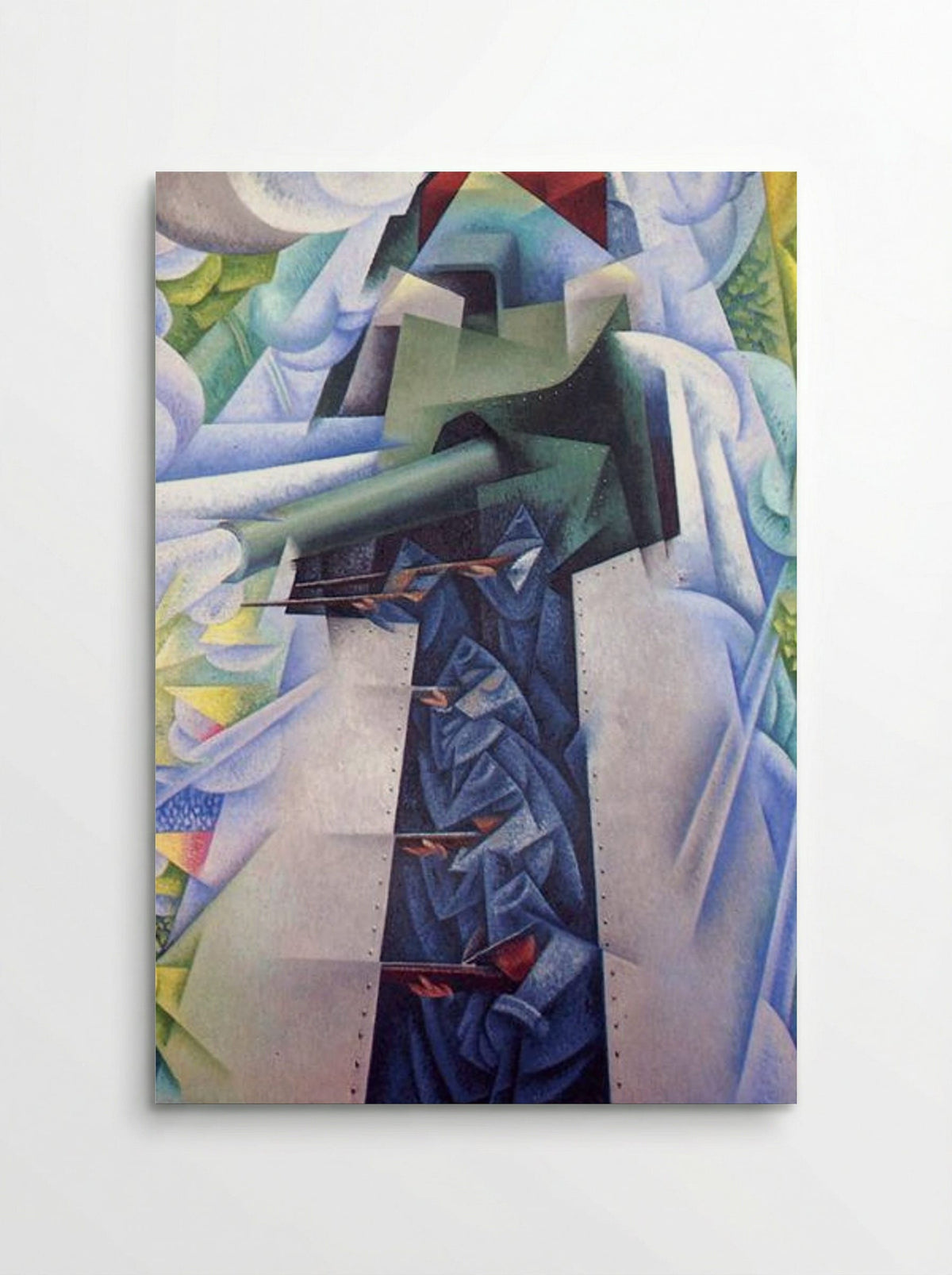 Armored Train in Action - Gino Severini - Poster