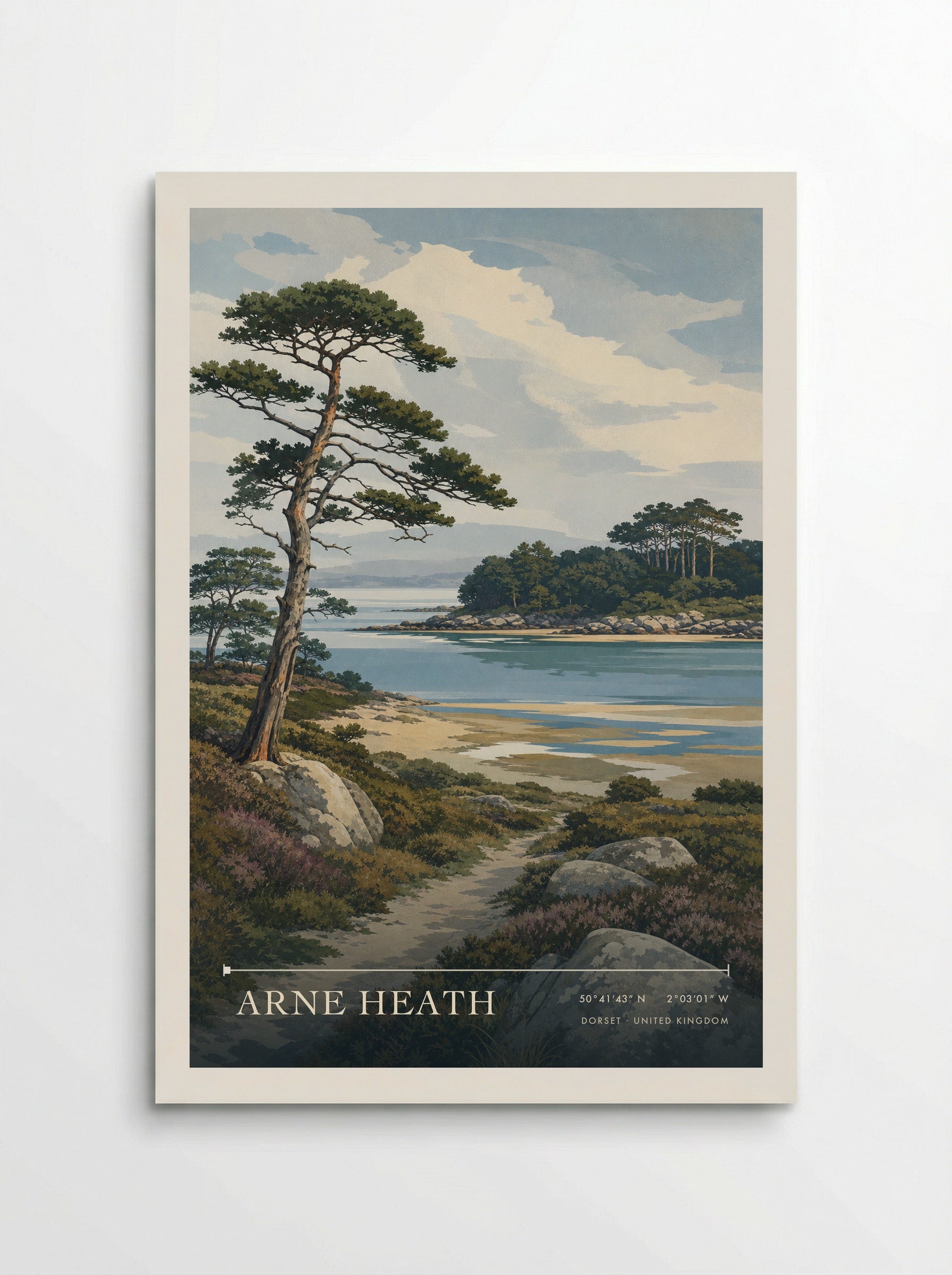 Arne Heath Dorset United Kingdom Travel Poster - Poster