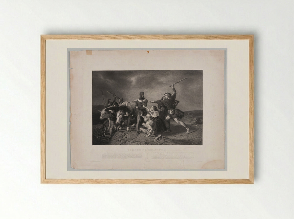 Arnold de Melchtal - Achille Isidore Gilbert - Framed Print Wood