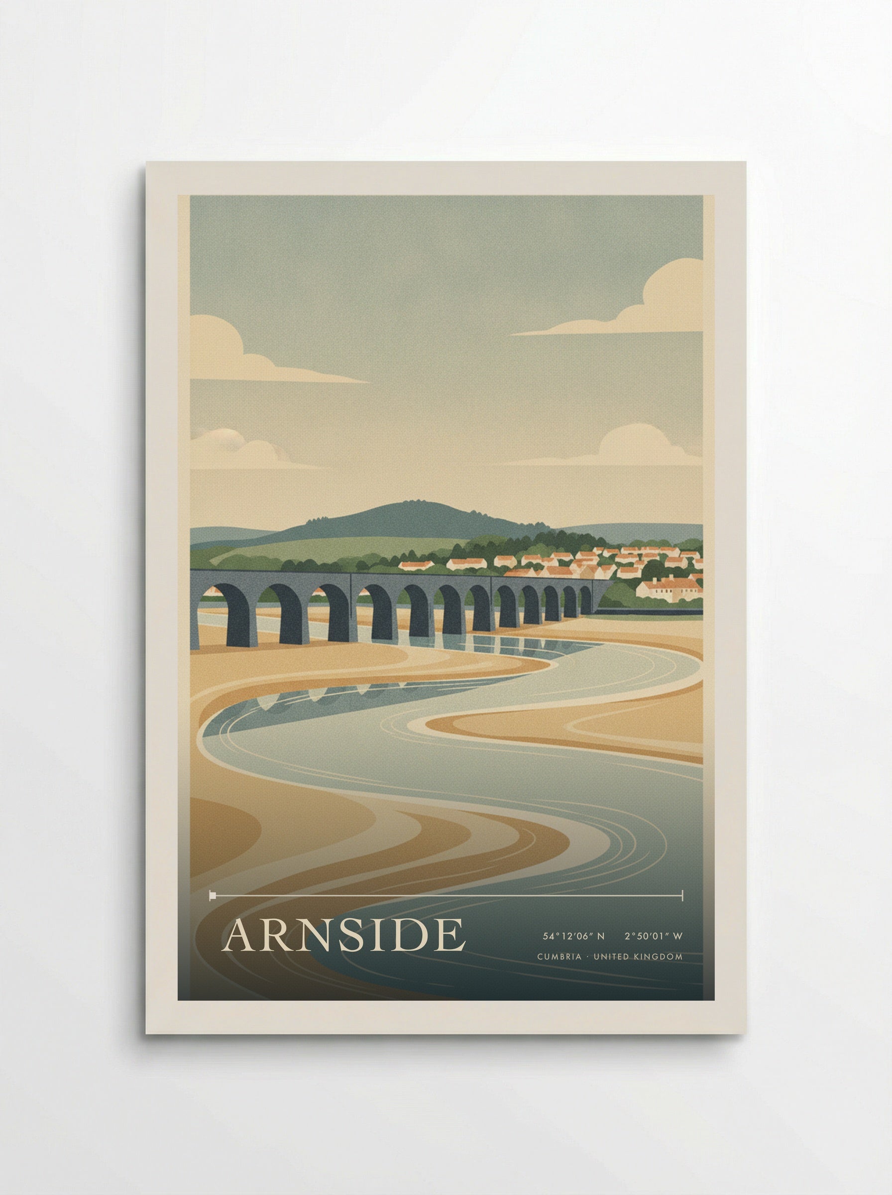 Arnside Cumbria United Kingdom Travel Poster - Poster