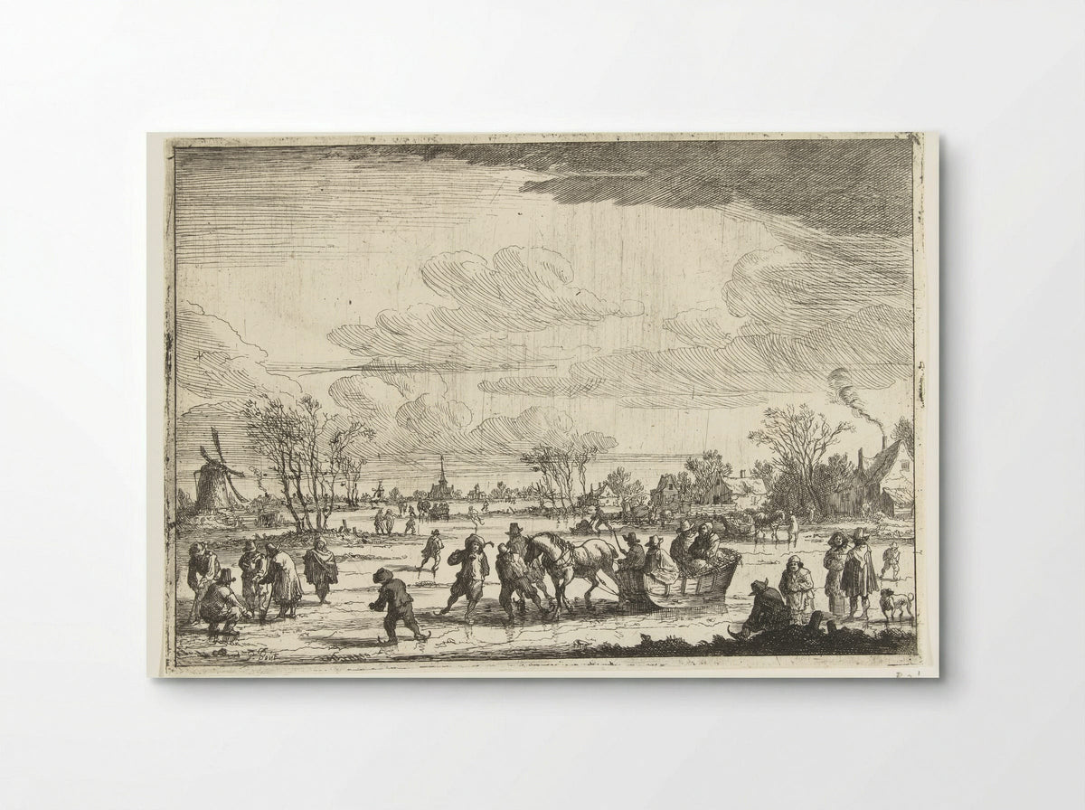 Arrenslee op het ijs - Pieter Bout - Poster