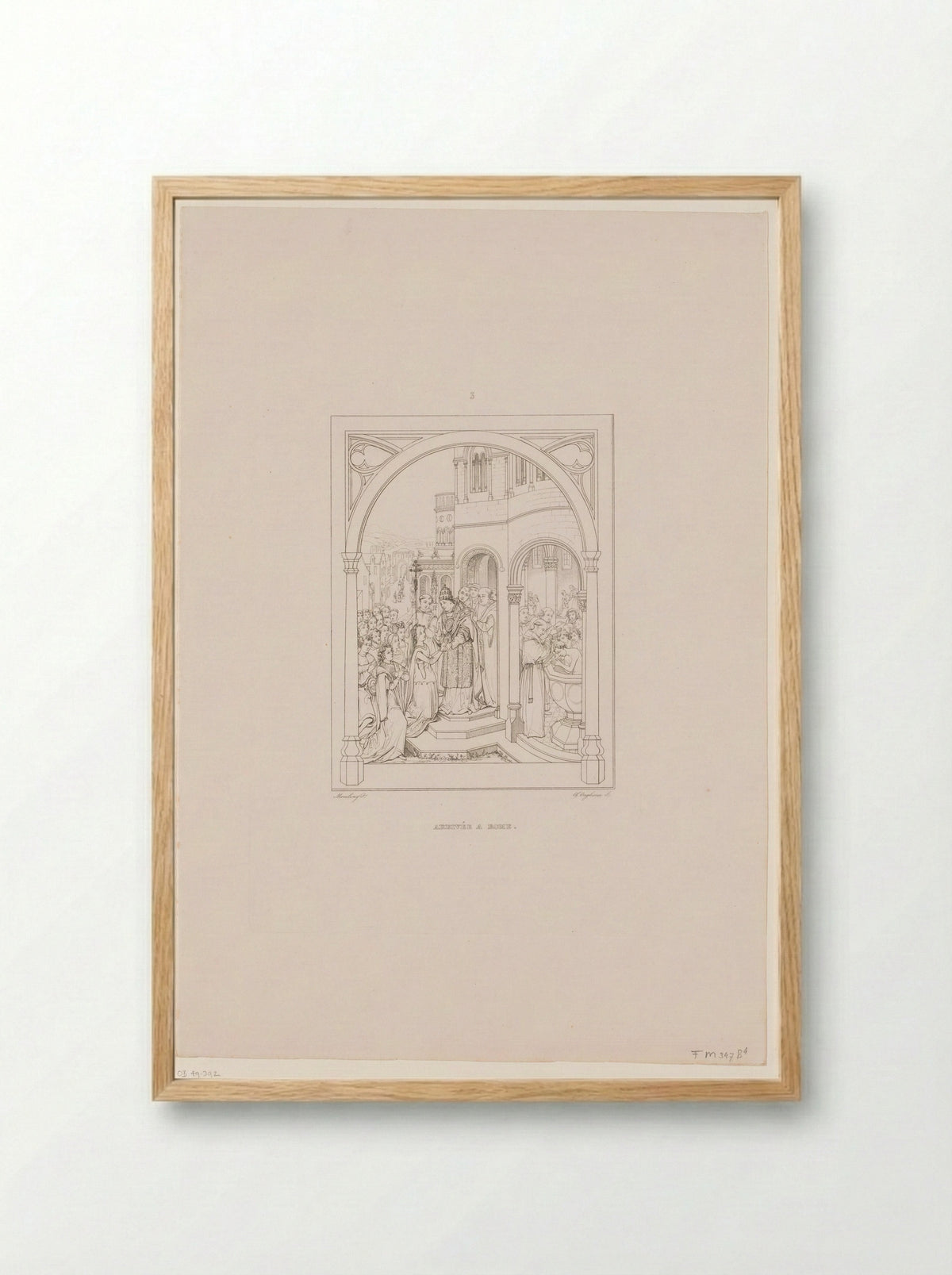 Arrivée à Rome - Société des Beaux-Arts - Framed Print Wood
