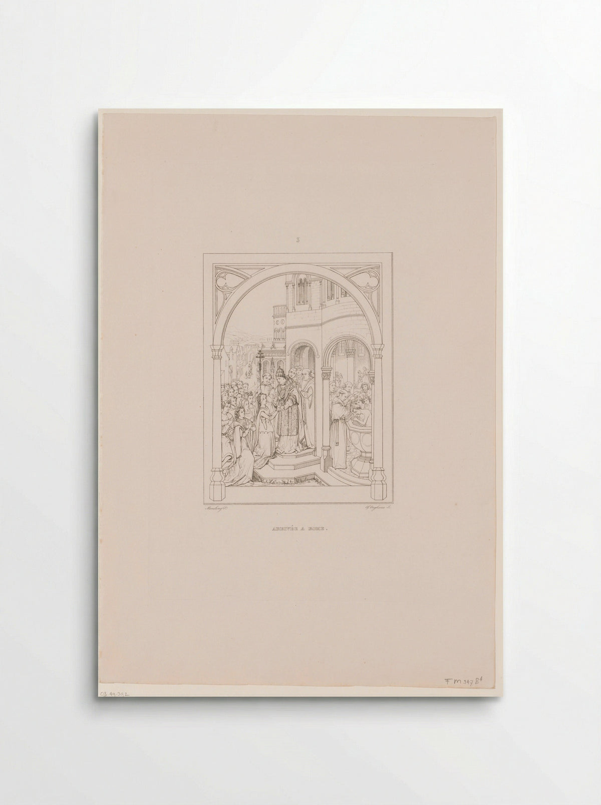 Arrivée à Rome - Société des Beaux-Arts - Poster