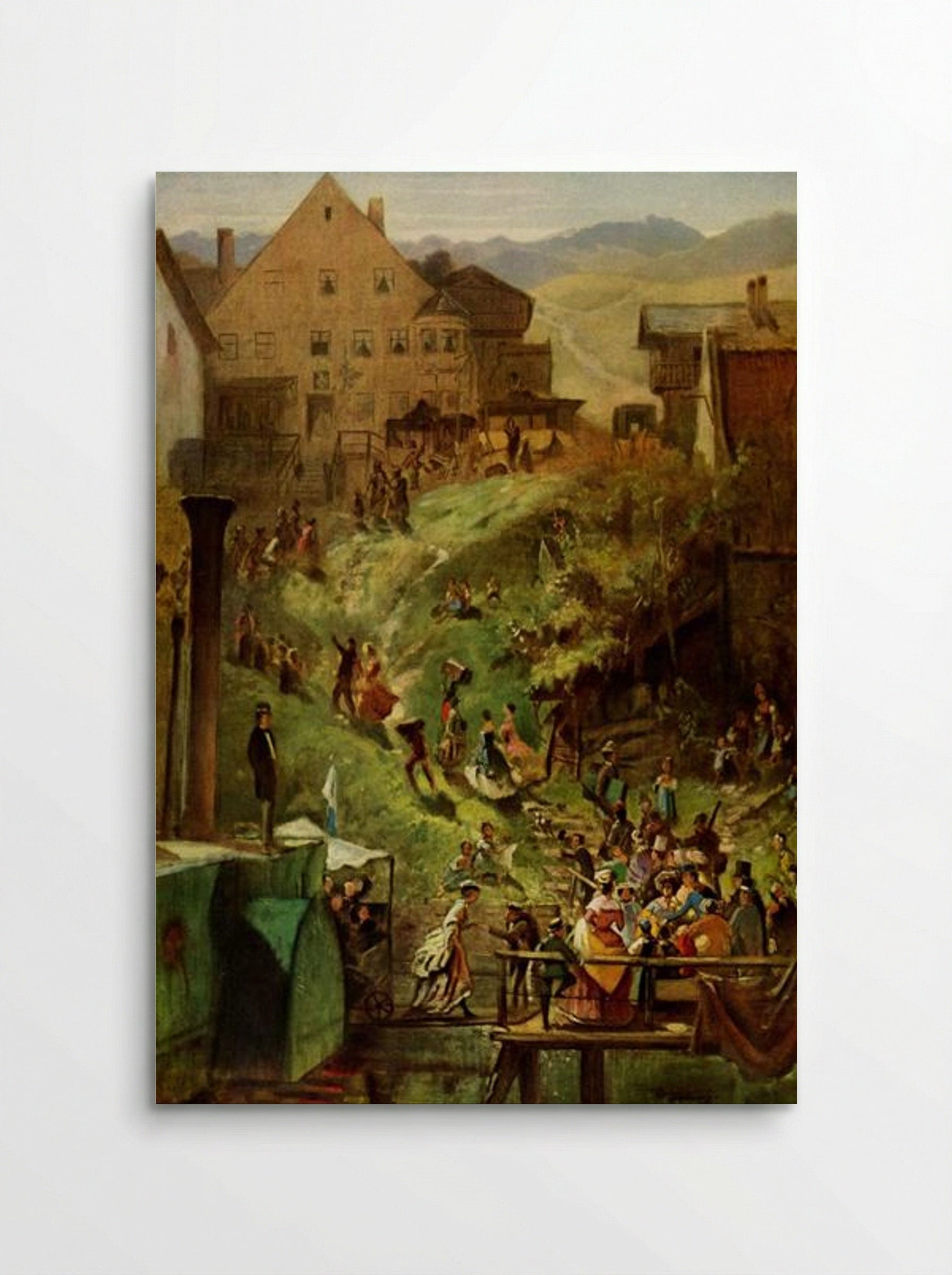 Arrival in Seeshaupt - Carl Spitzweg - Poster