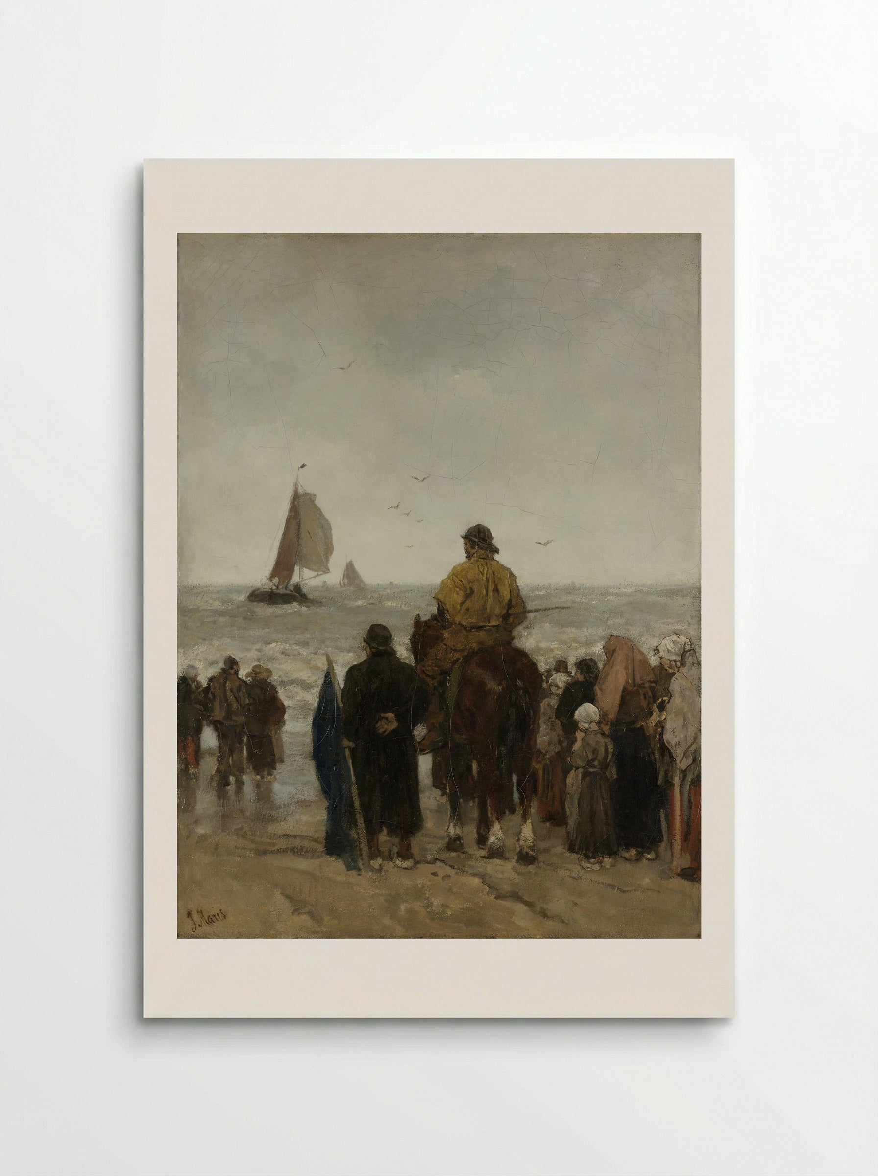 Arrival of the Boats - Jacob Maris - Poster