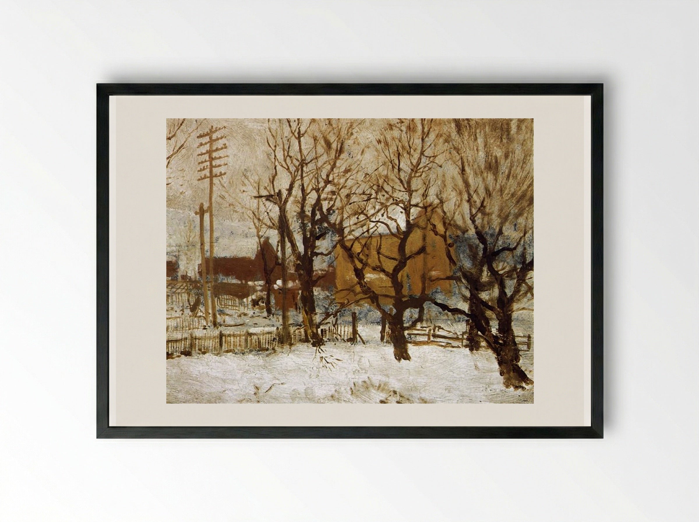Arrochar Park, Staten Island - Robert Julian Onderdonk - Framed Print Black