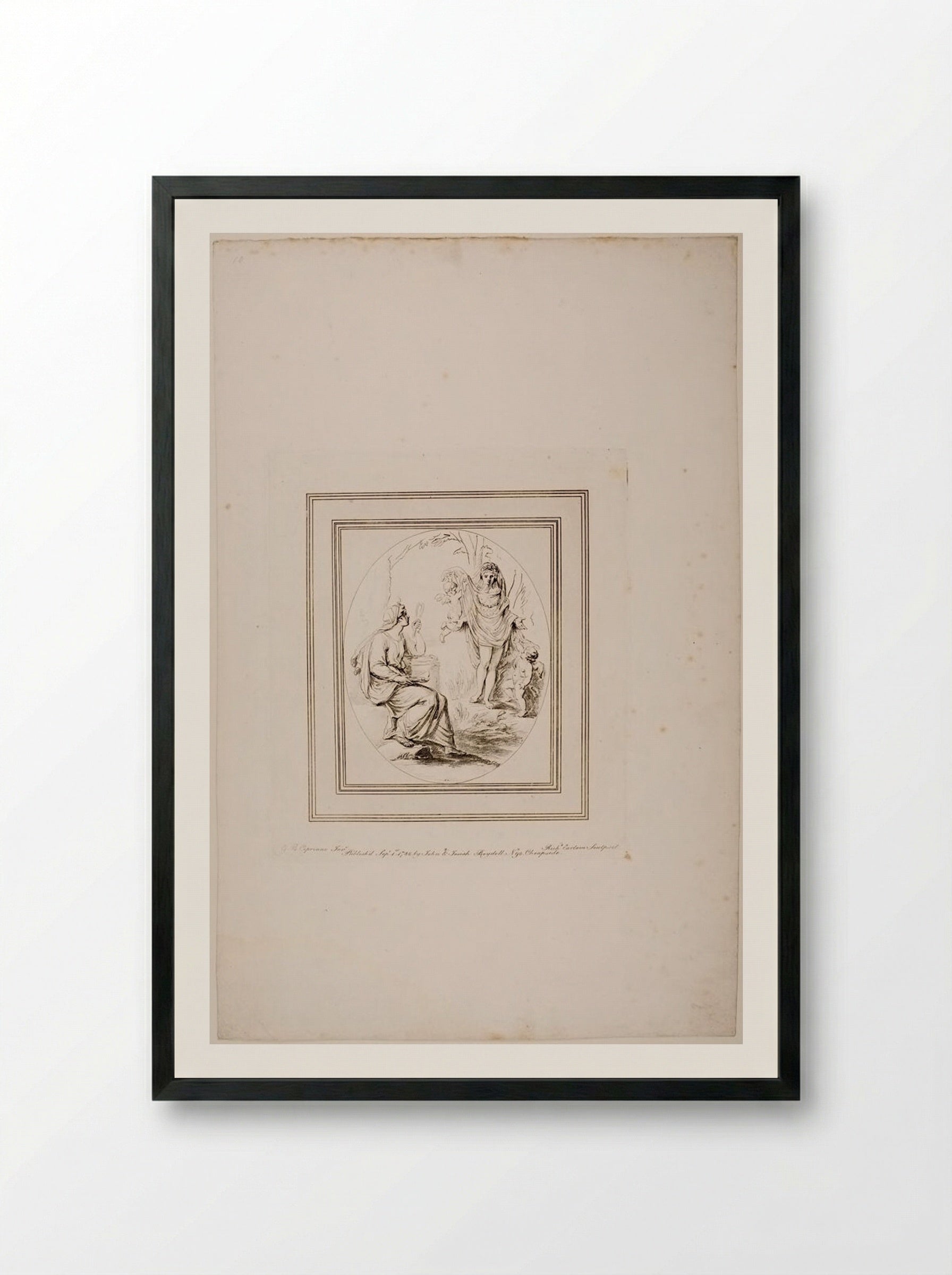 Art Studies Nature - Richard Earlom - Framed Print Black