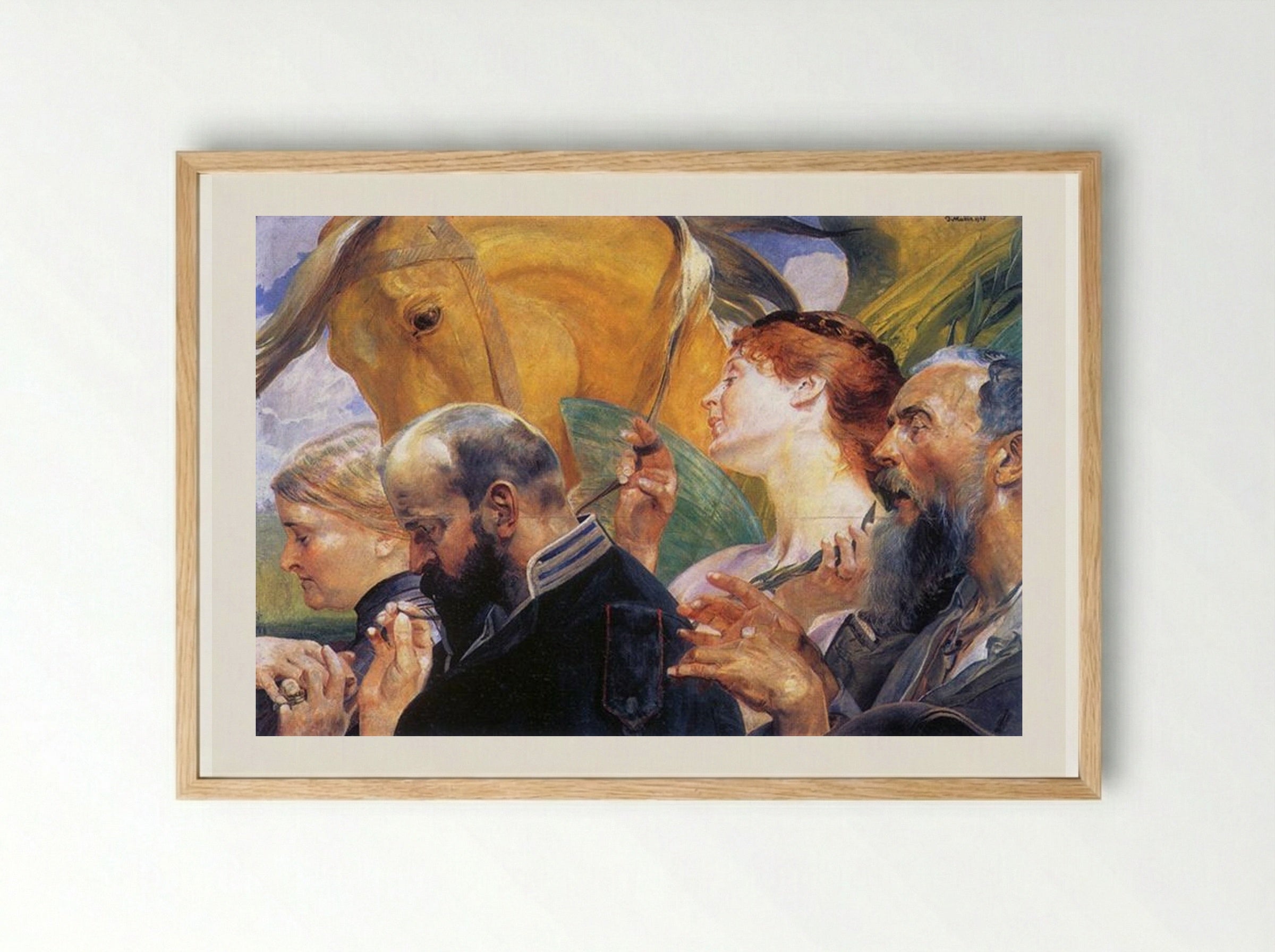 Art (Sztuka) - Jacek Malczewski - Framed Print Wood