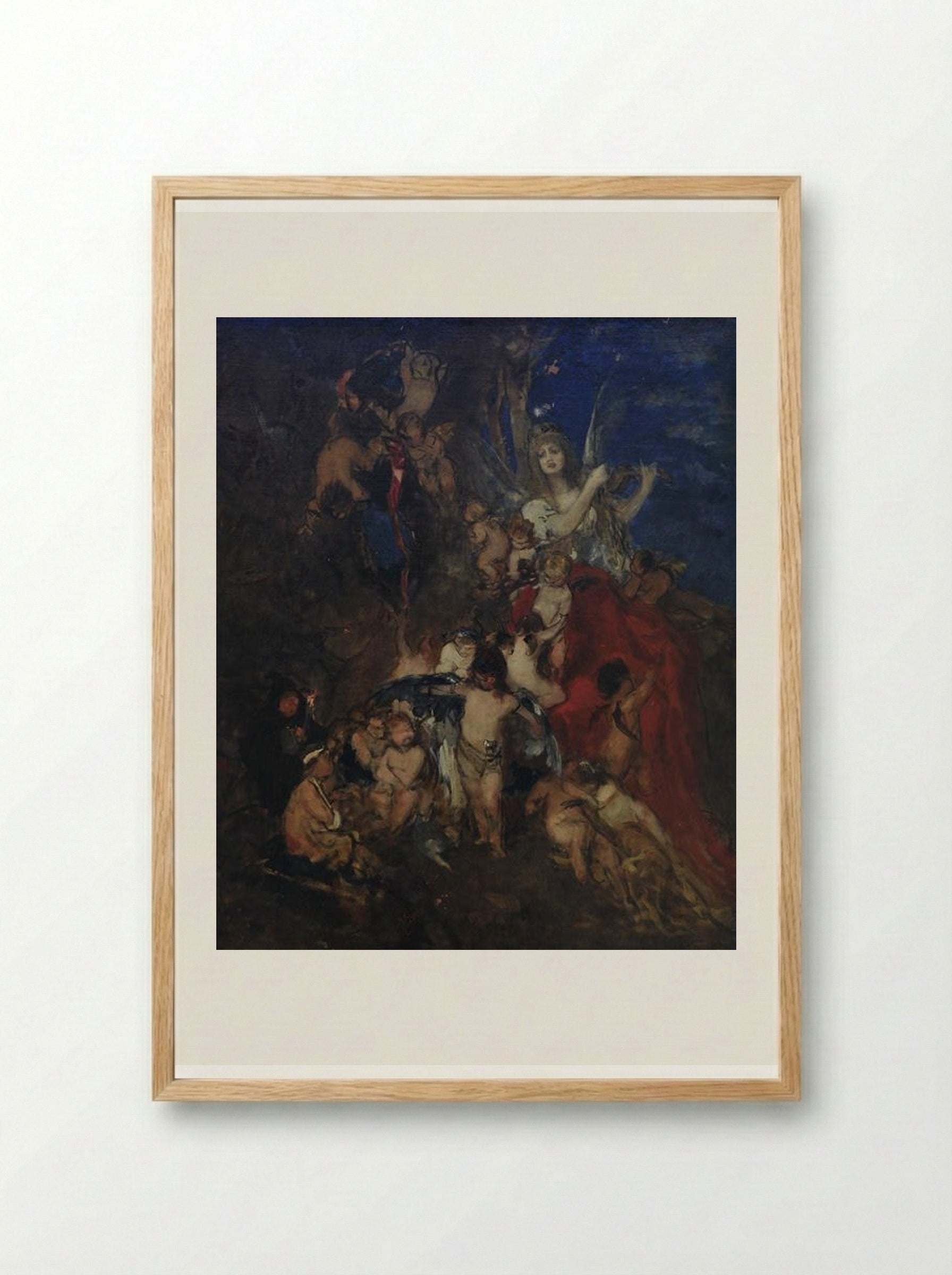 Art and its Spirits - Nikolaos Gyzis - Framed Print Wood