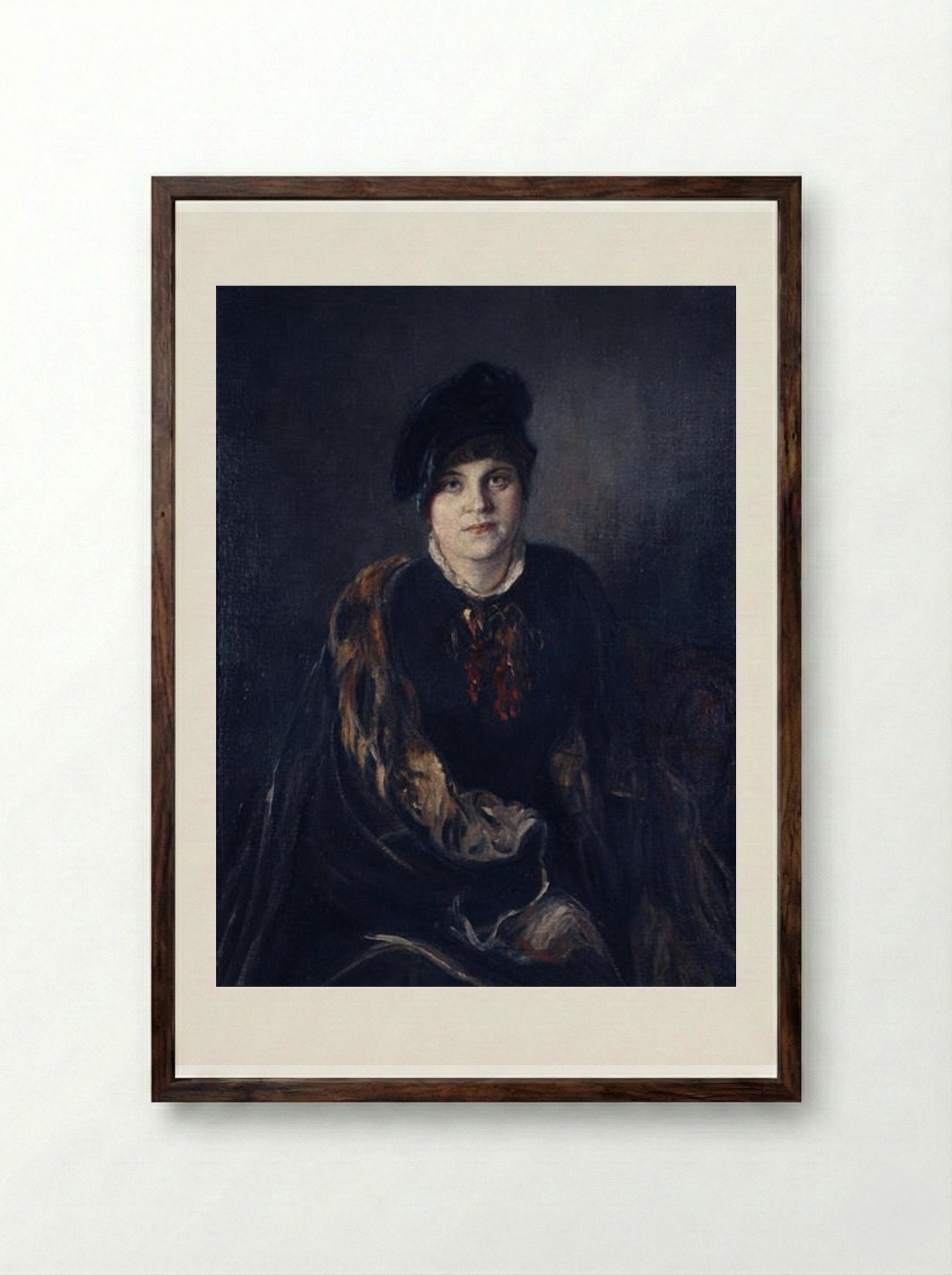Artemis Gyzi - Nikolaos Gyzis - Framed Print Dark Wood