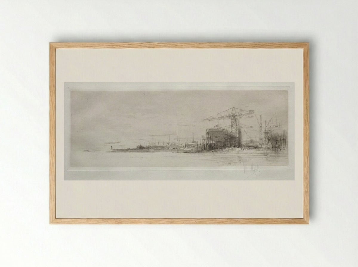 Arteries of Great Britain: The Clyde - William Walcot - Framed Print Wood