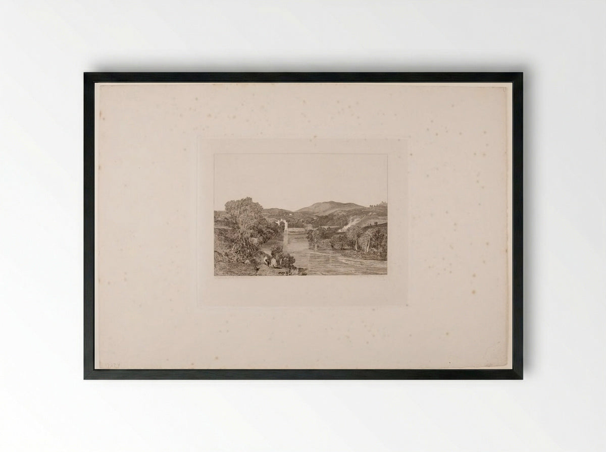 Arthington Mill - James C. Allen - Framed Print Black