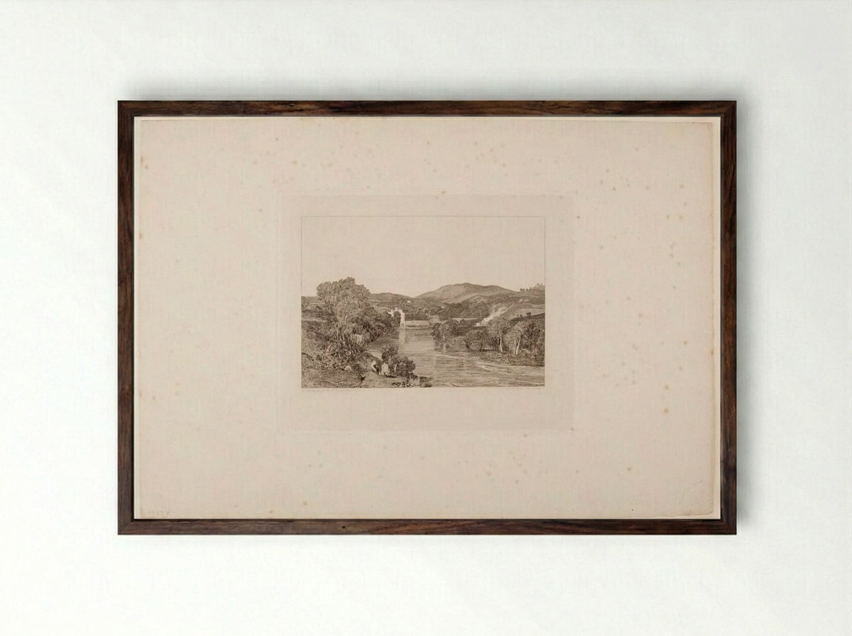 Arthington Mill - James C. Allen - Framed Print Dark Wood