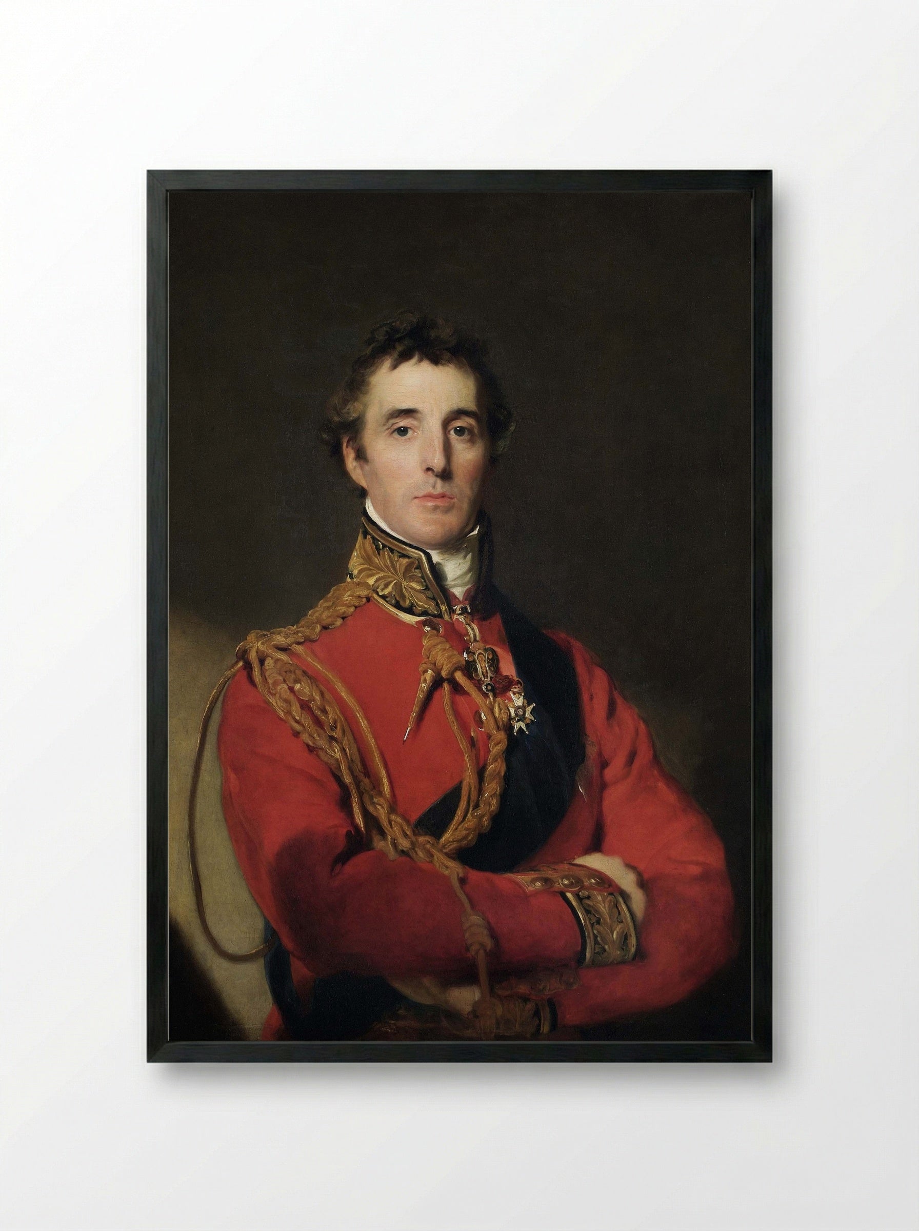 Arthur Wellesley, 1st Duke of Wellington - Sir Thomas Lawrence - Framed Print Black