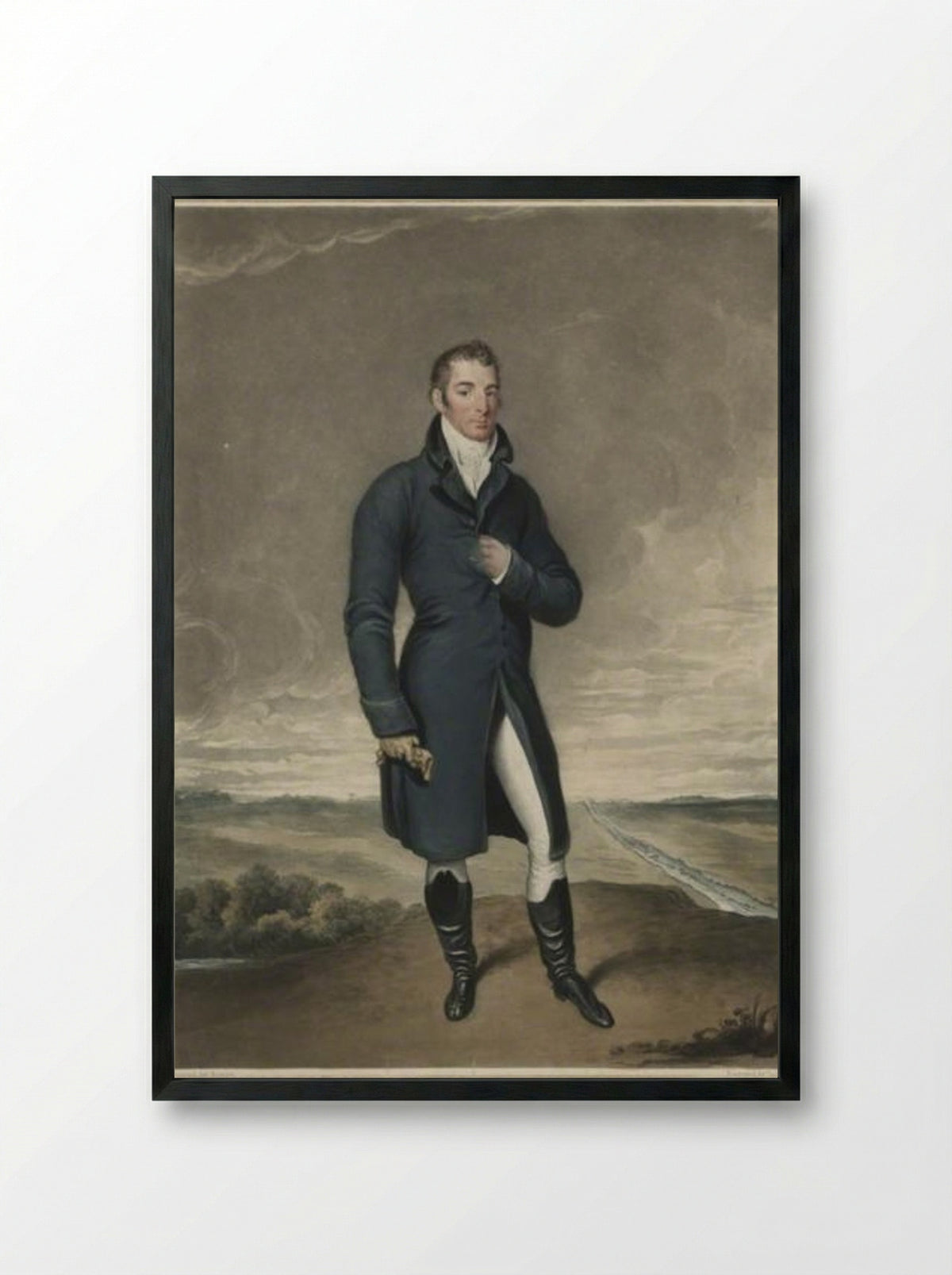 Arthur Wellesley, 1st Duke of Wellington - Charles Turner - Framed Print Black