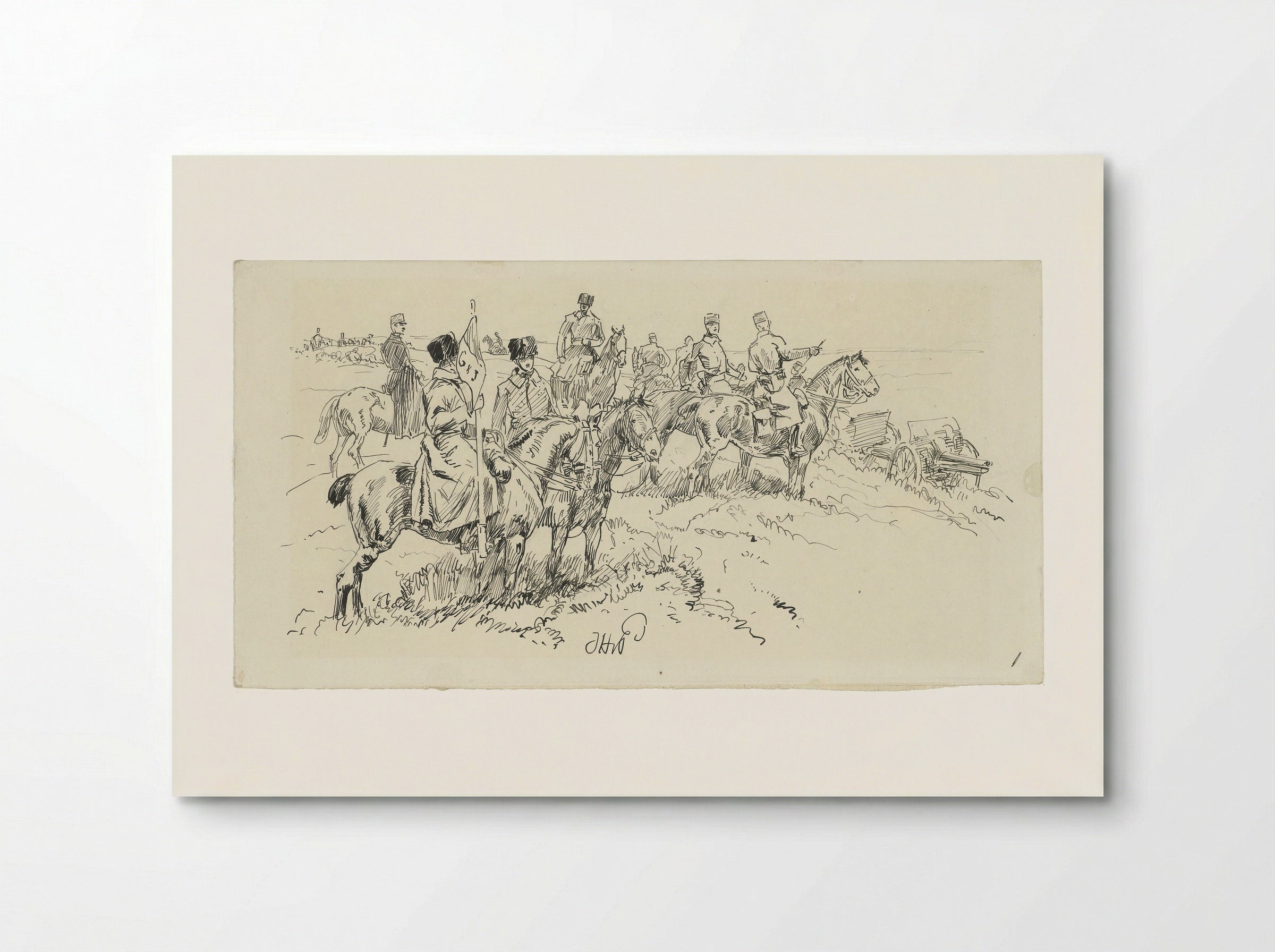 Artillerie te velde - Jan Hoynck van Papendrecht - Poster