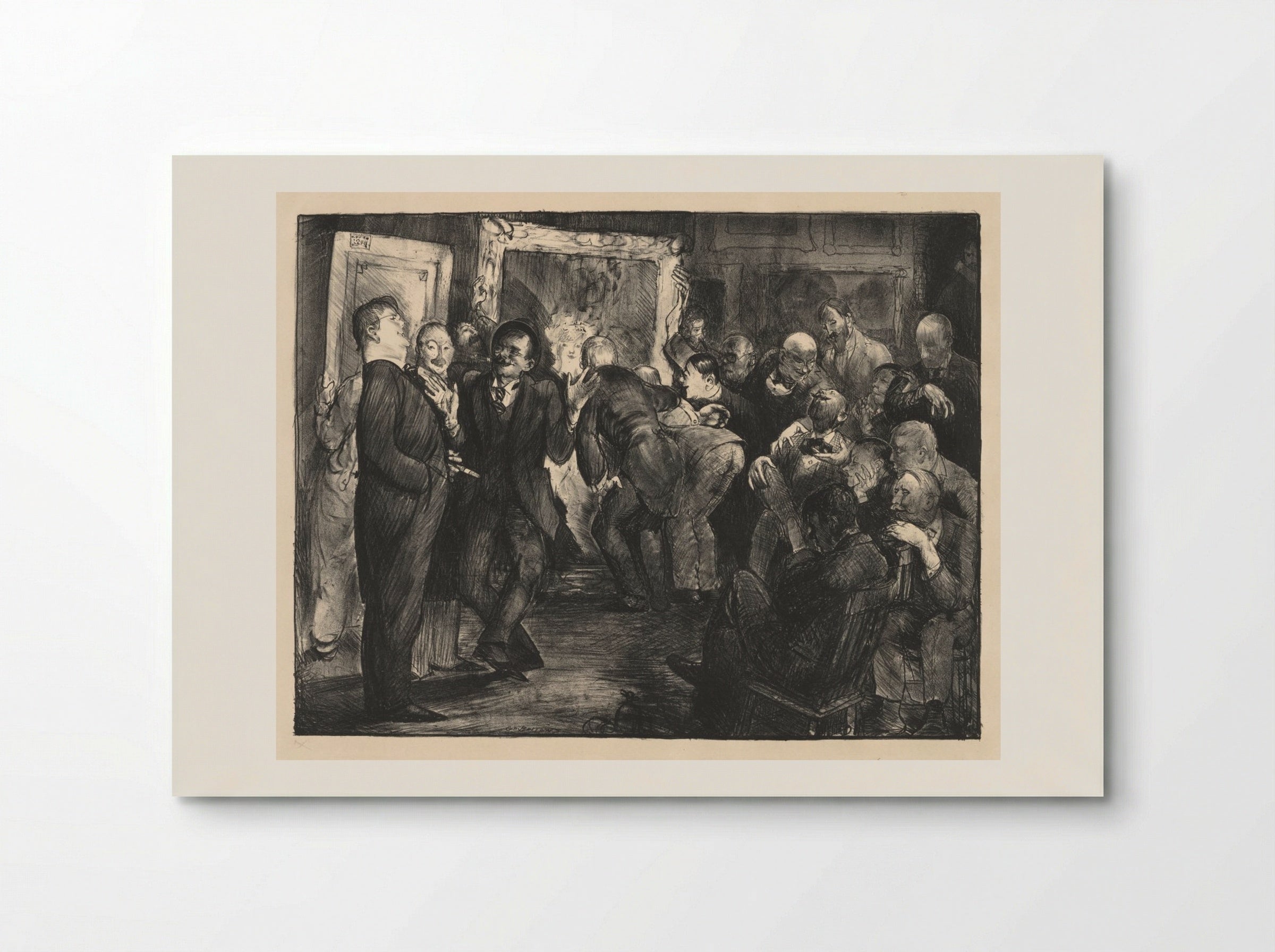 Artists Judging Works of Art - George Bellows - Poster