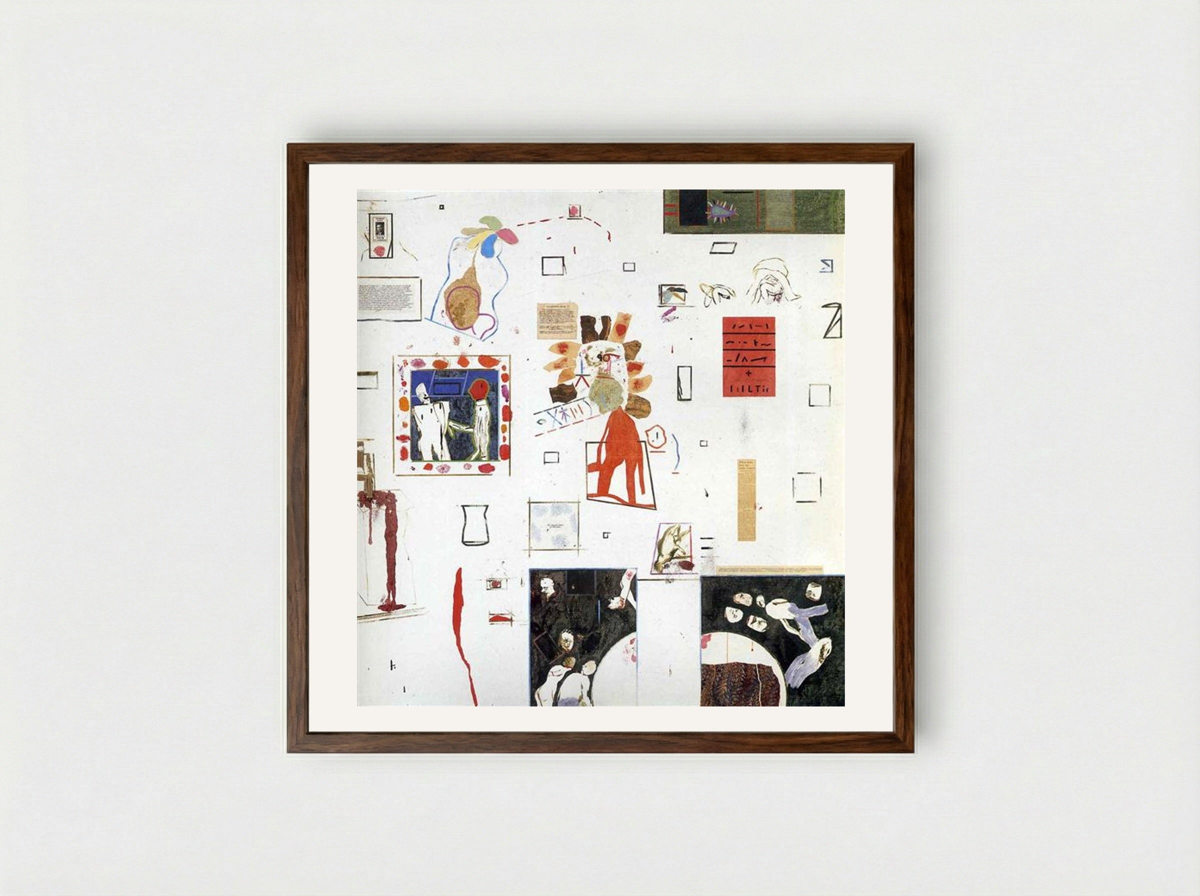 Artists for Peace - R. B. Kitaj - Framed Print Dark Wood