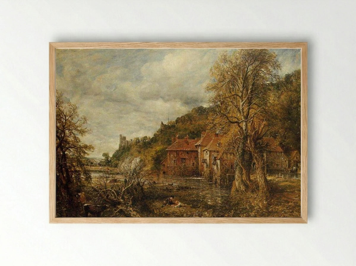 Arundel Mill and Castle - John Constable - Framed Print Wood