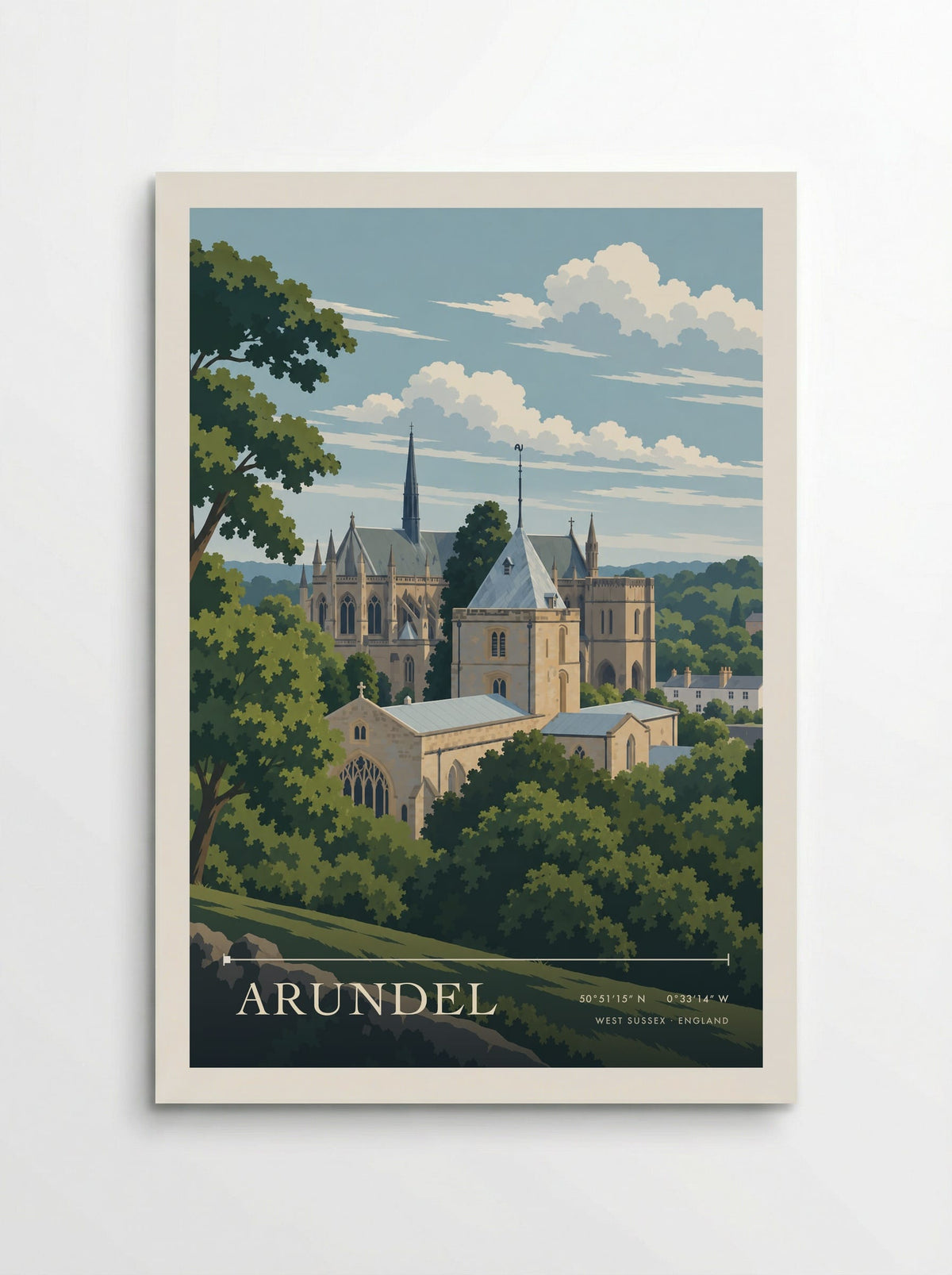 Arundel, West Sussex | Travel Poster - Poster