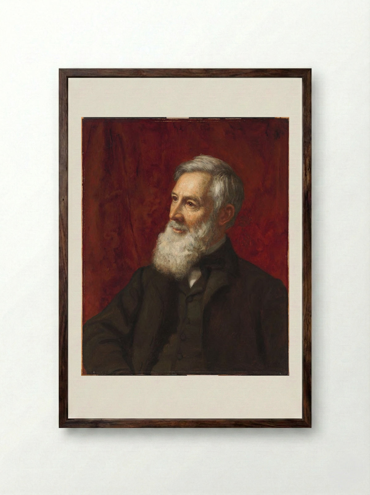 Asa Gray - George Peter Alexander Healy - Framed Print Dark Wood