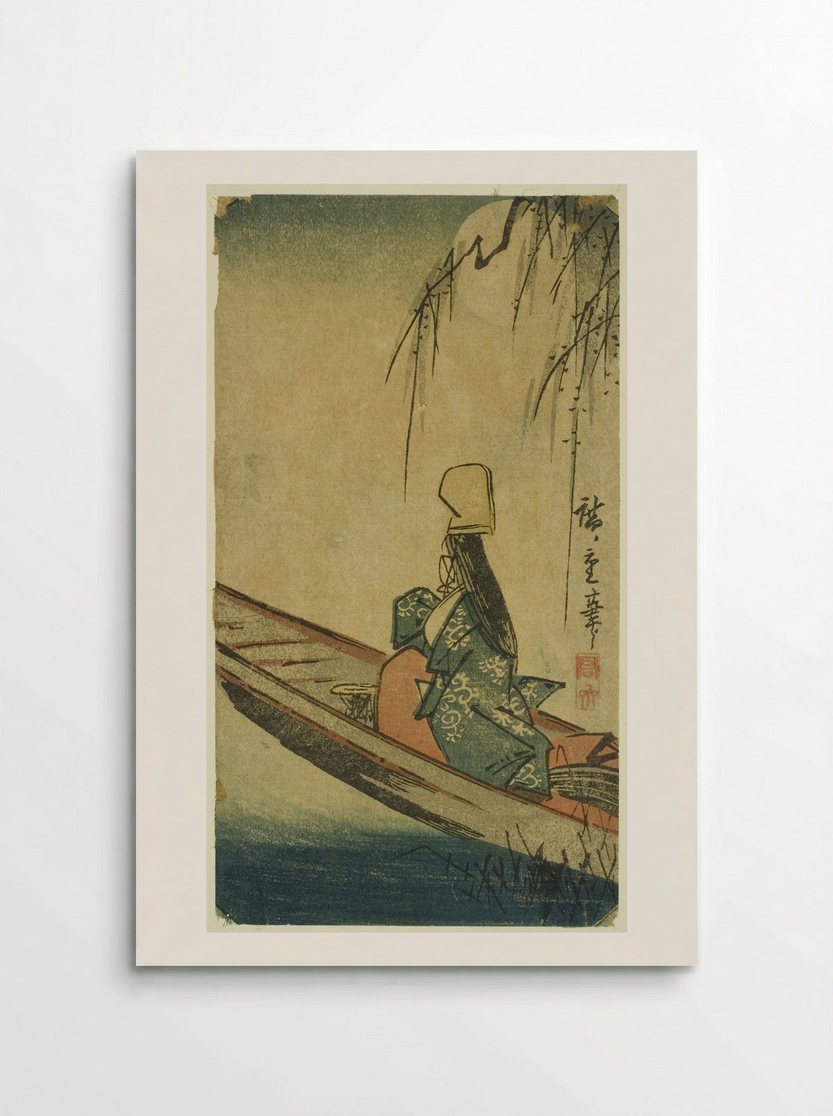 Asazuma Boat - Utagawa Hiroshige - Poster
