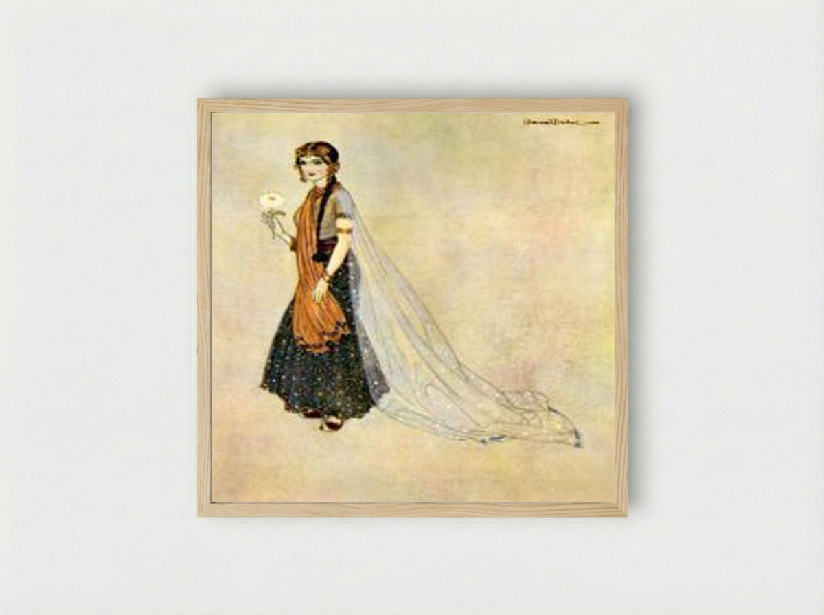 Asenath (from the Picture Book for the Red Cross) - Edmund Dulac - Framed Print Wood