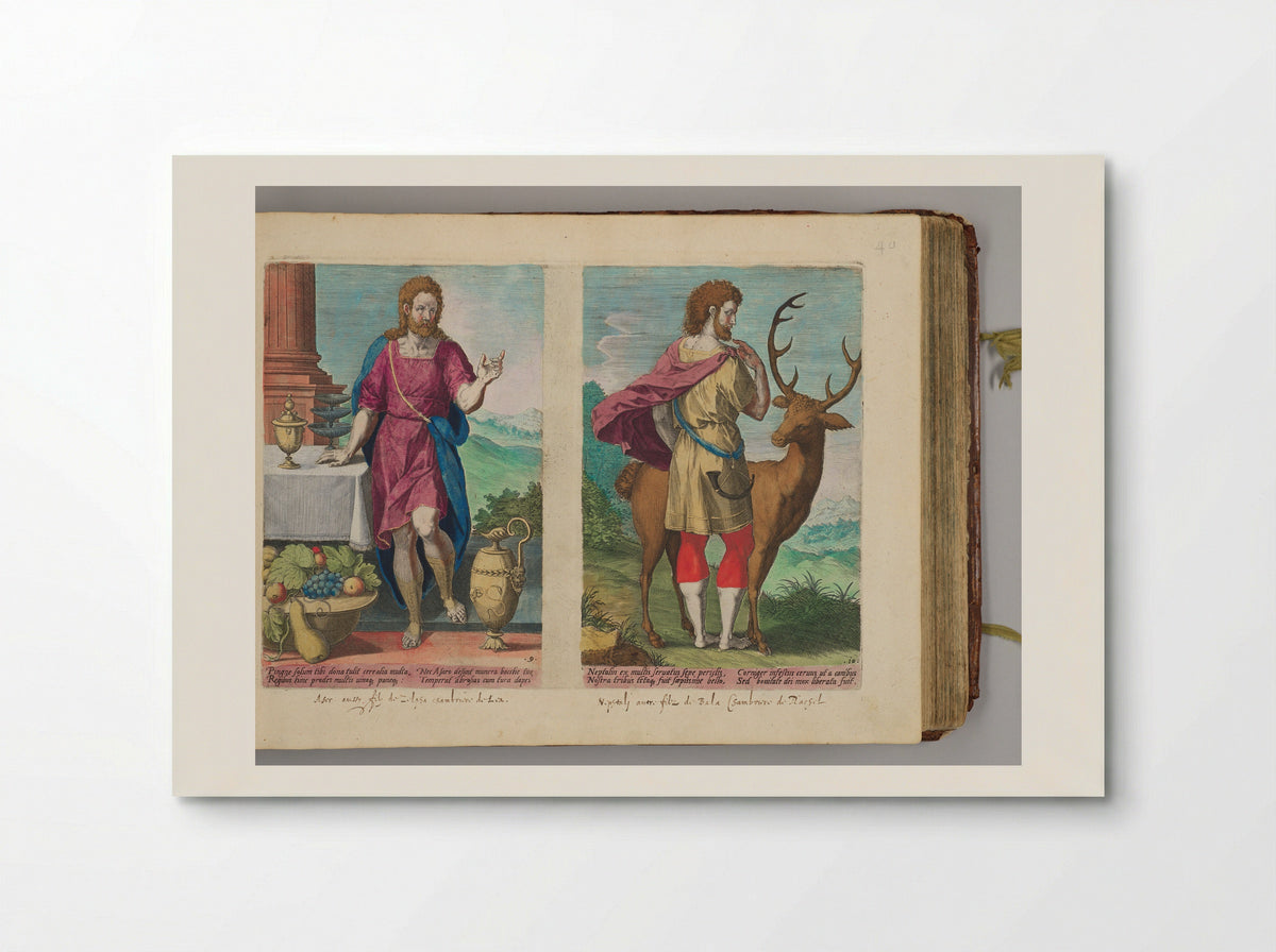 Aser and Nehphtali - Johann Sadeler I - Poster