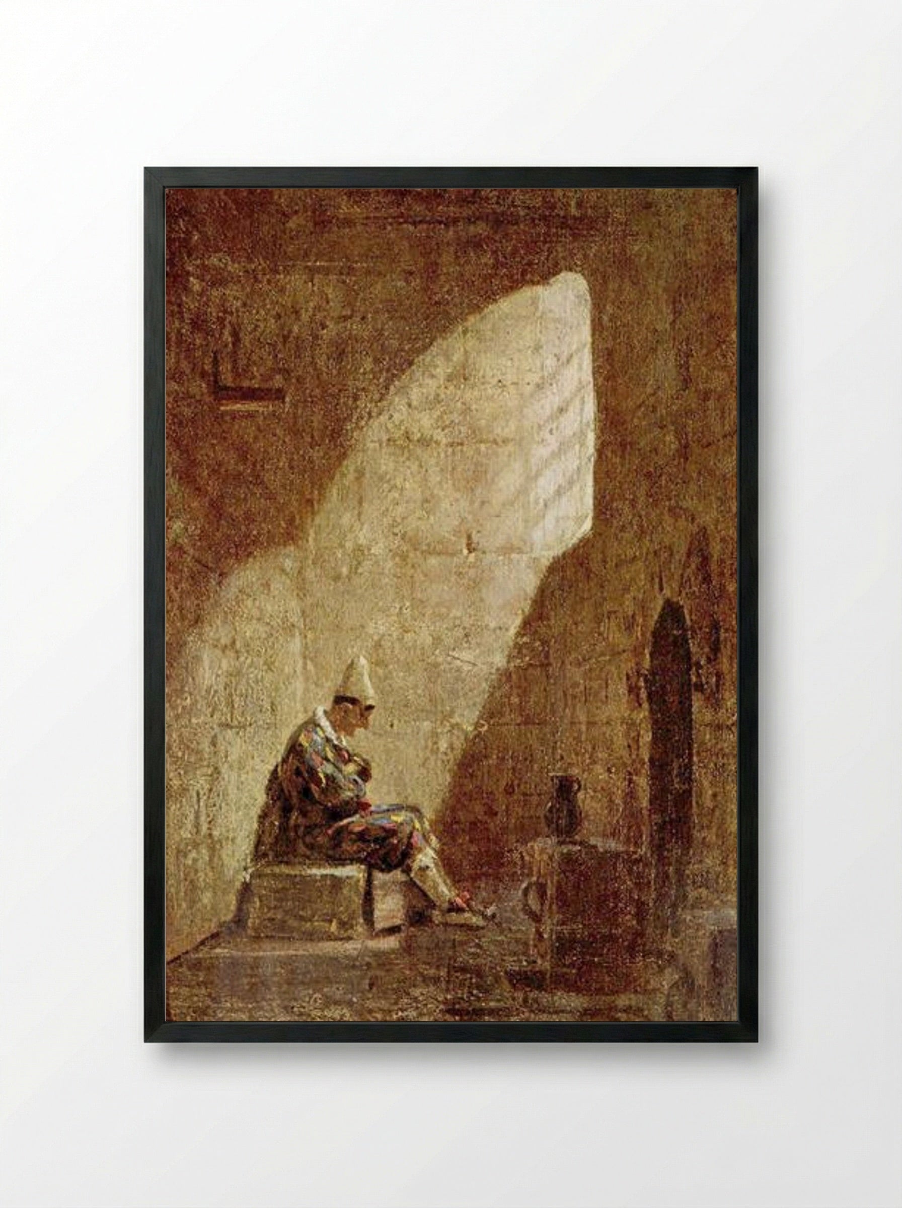 Ash Wednesday - Carl Spitzweg - Framed Print Black