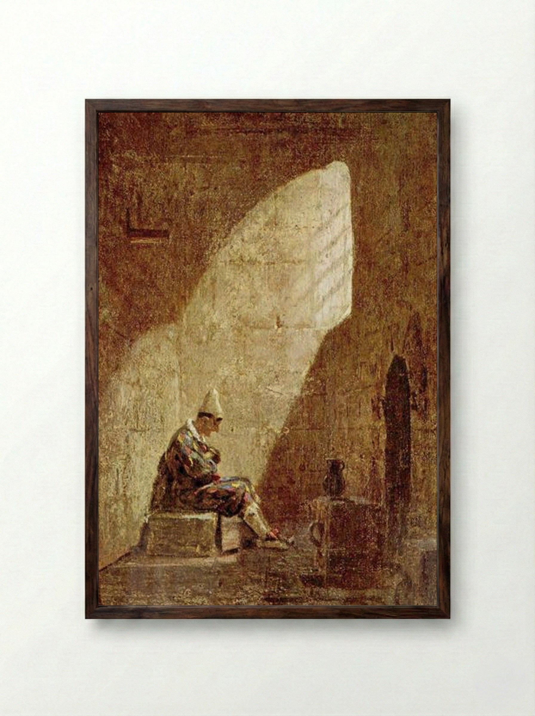 Ash Wednesday - Carl Spitzweg - Framed Print Dark Wood