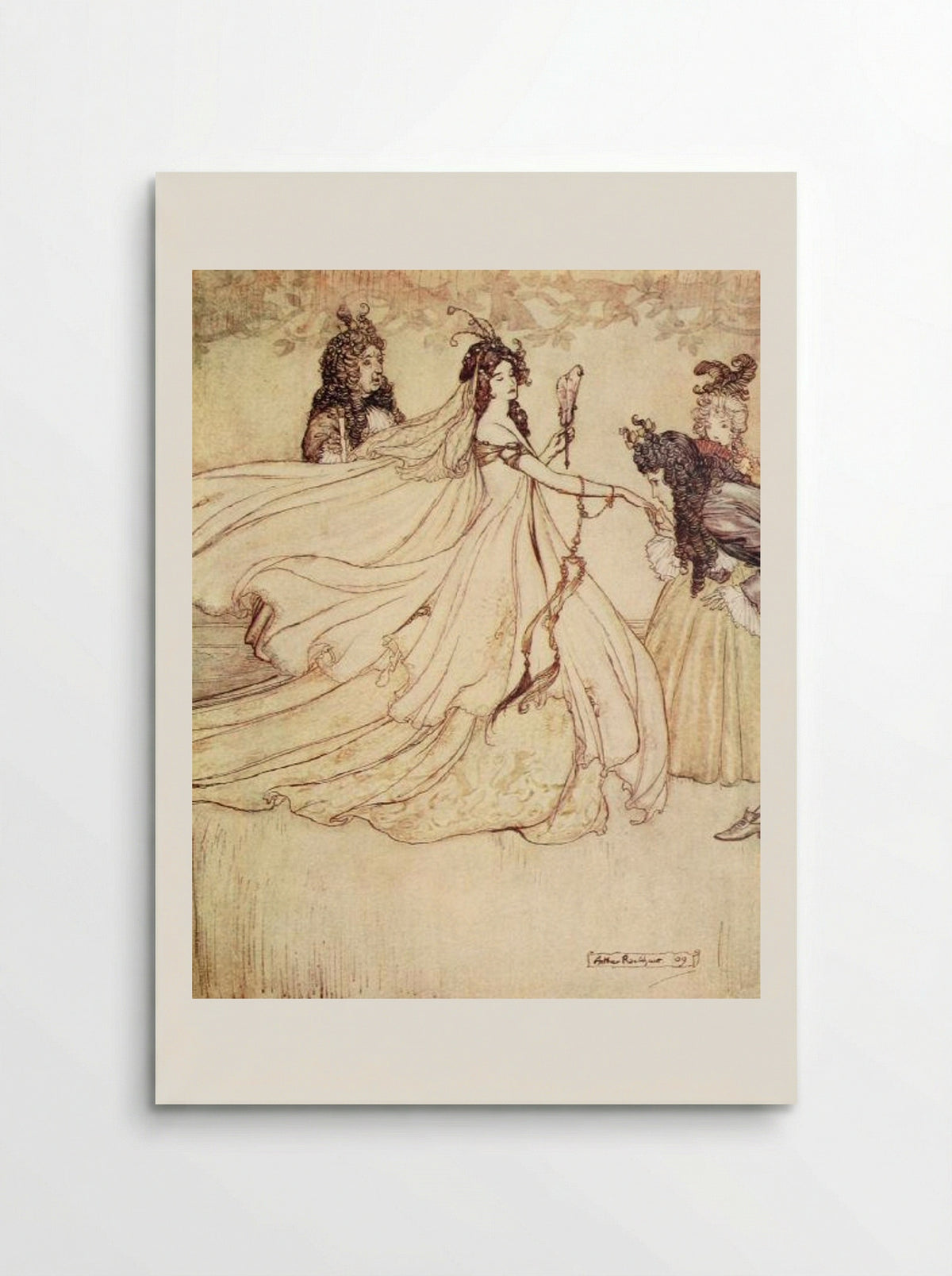 Ashenputtel goes to the ball - Arthur Rackham - Poster