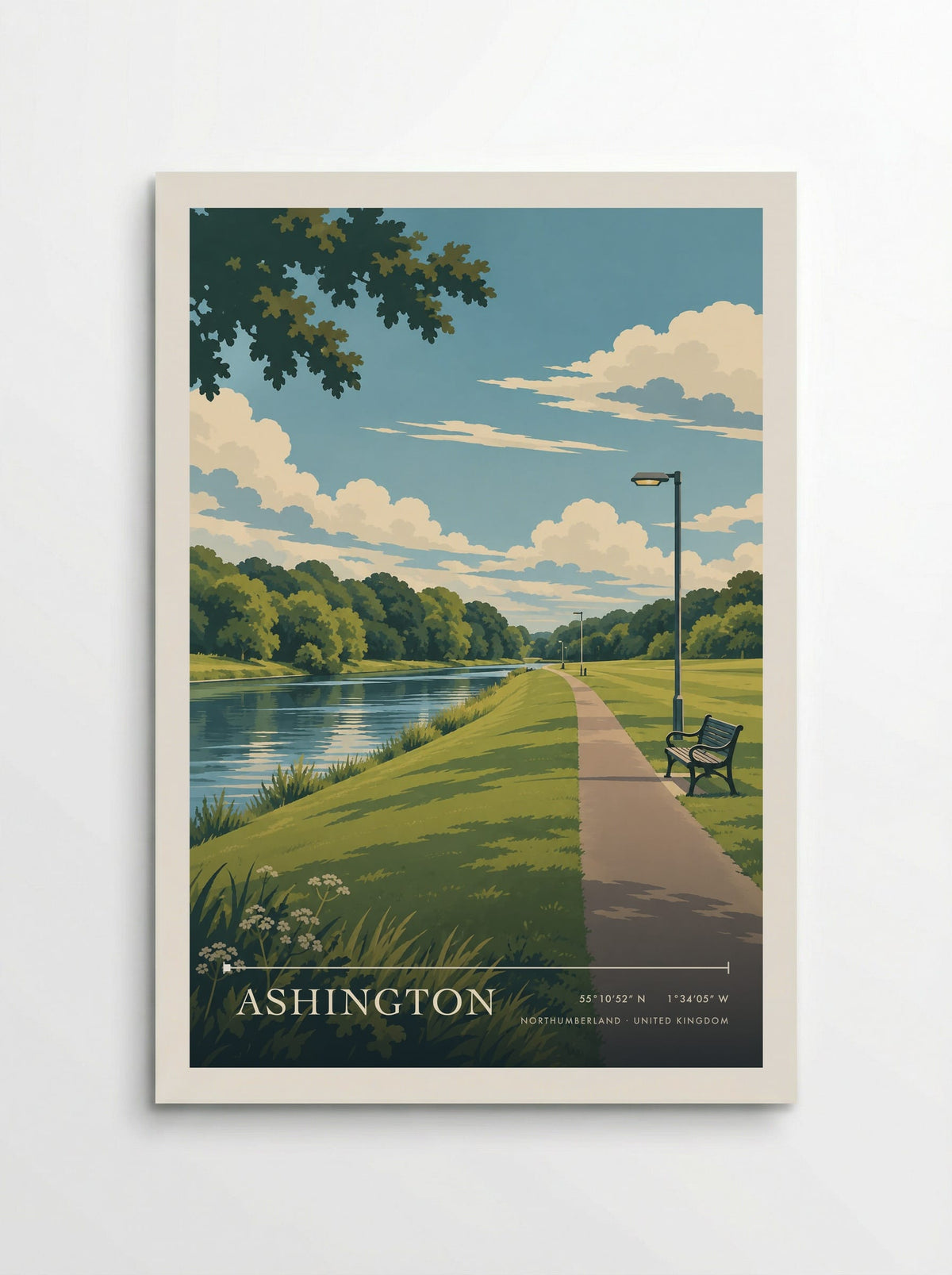 Ashington, Northumberland | Travel Poster - Poster