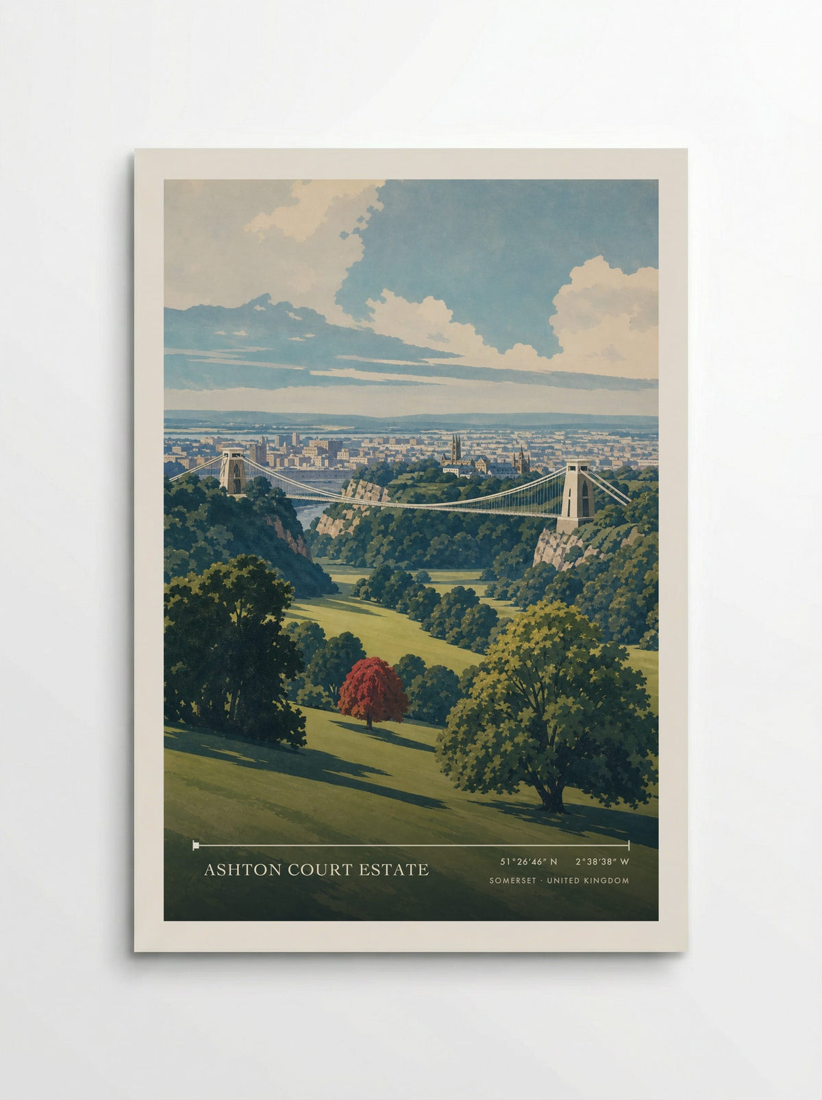 Ashton Court Estate, Somerset | Travel Poster - Poster