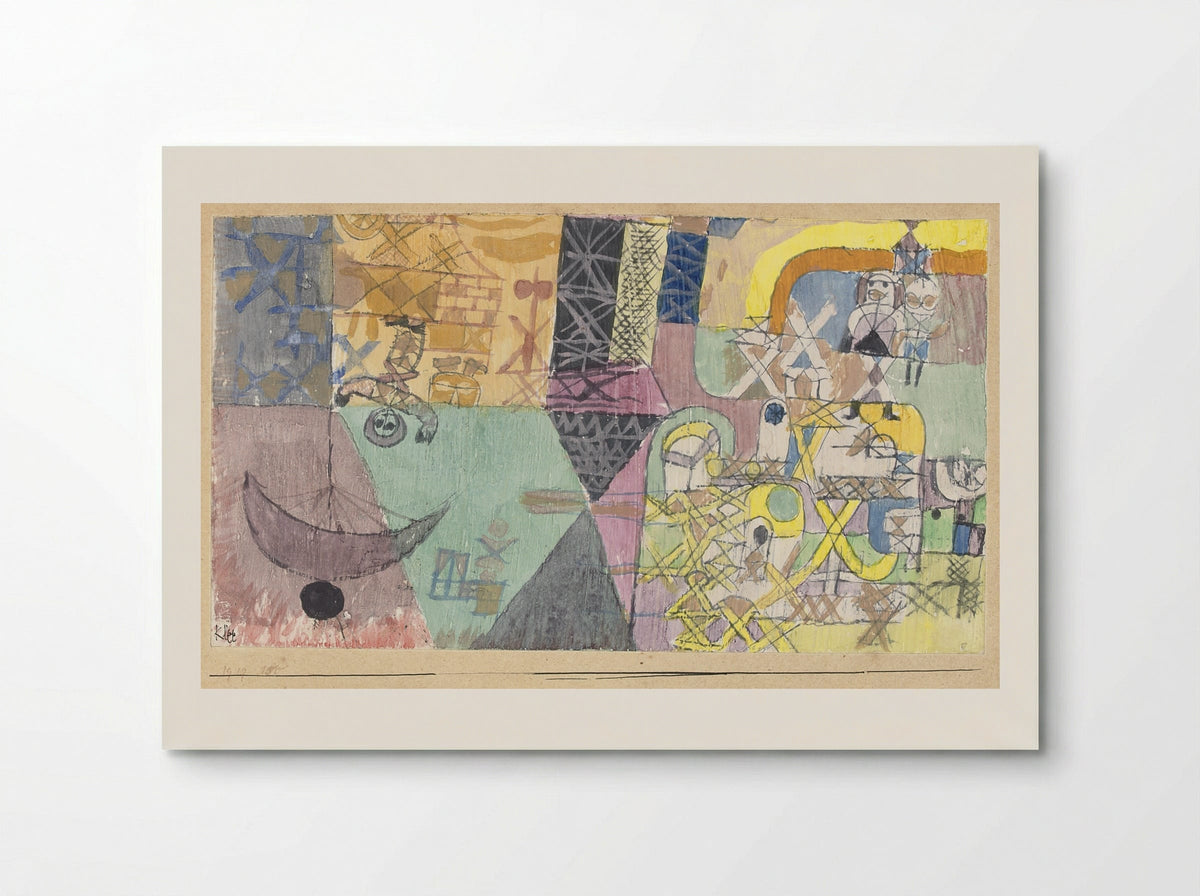 Asian entertainers - Paul Klee - Poster