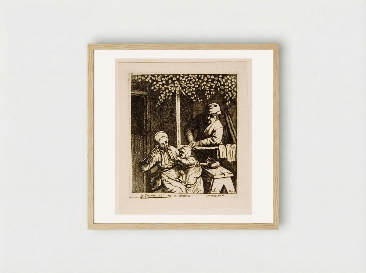 Asking for the Doll - David Deuchar - Framed Print Wood