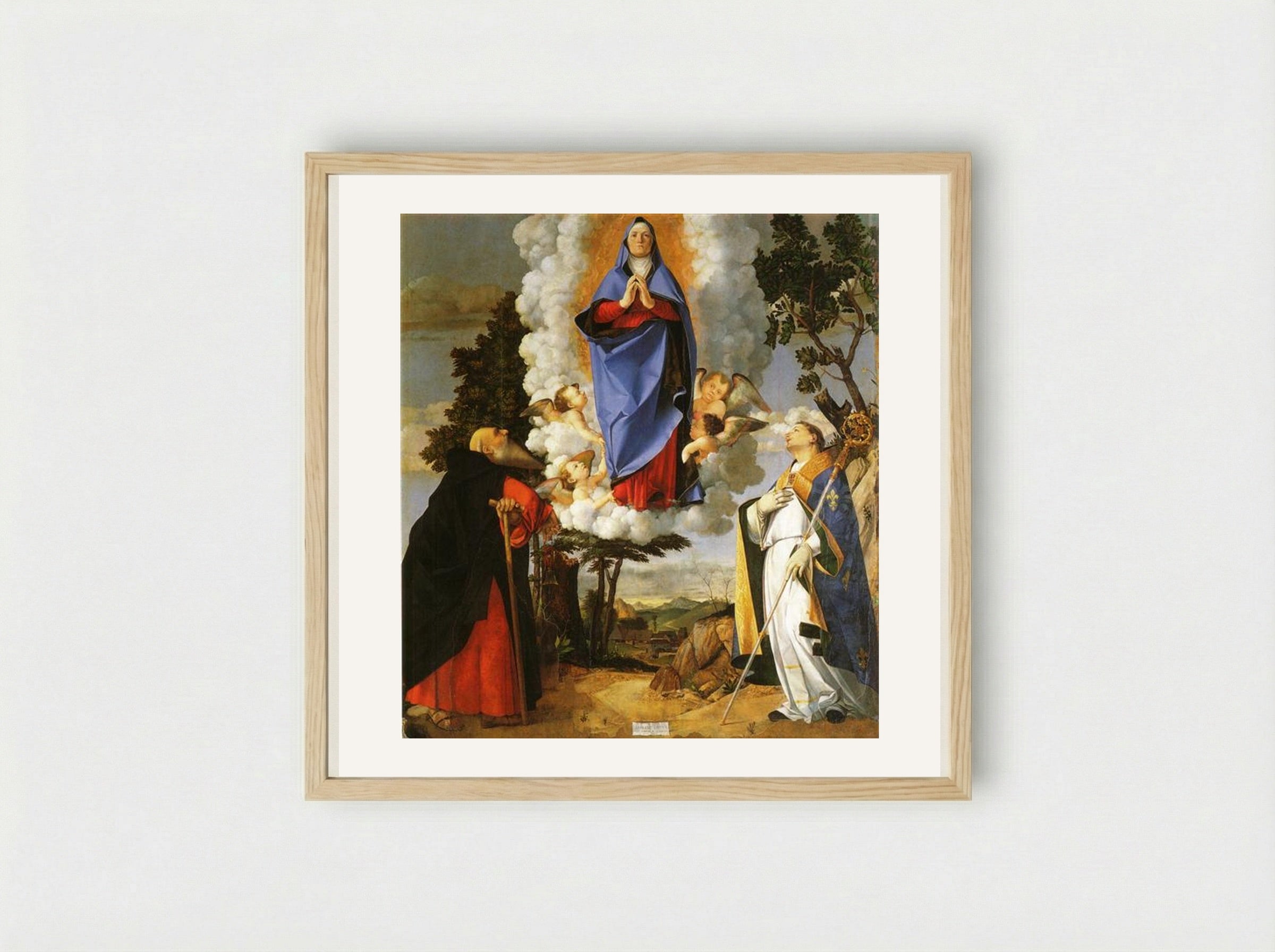 Asolo Altarpiece - Lorenzo Lotto - Framed Print Wood