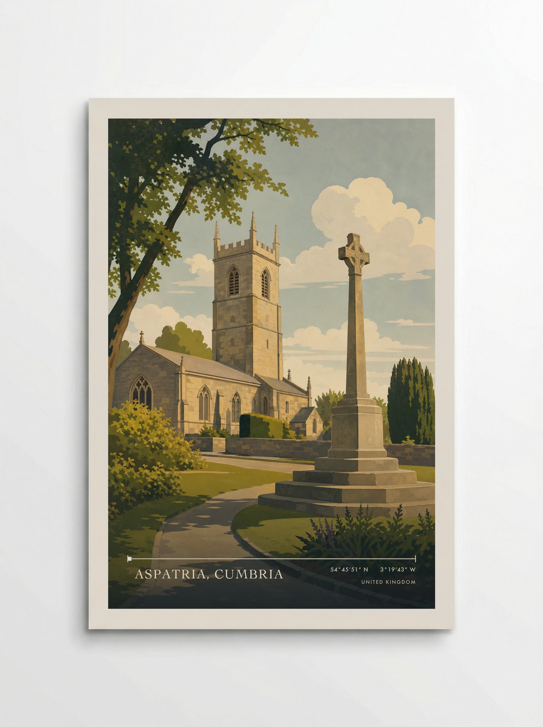 Aspatria, Cumbria United Kingdom Travel Poster - Poster