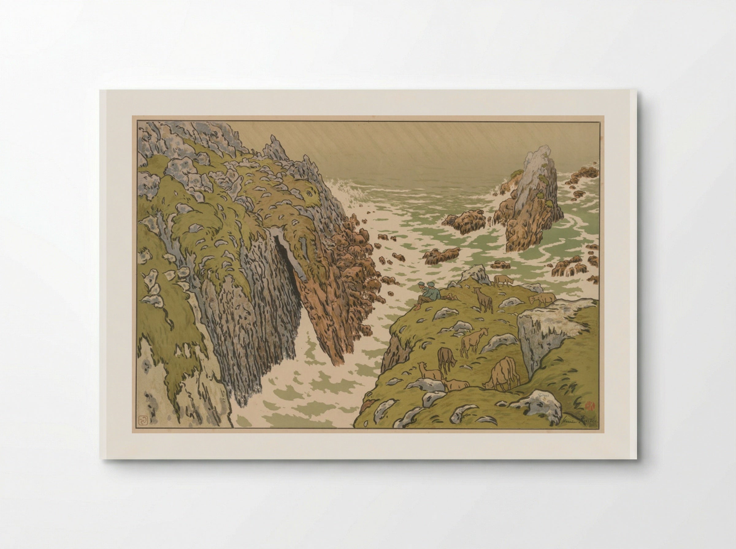 Aspects of Nature: The Cliff - Henri Rivière - Poster