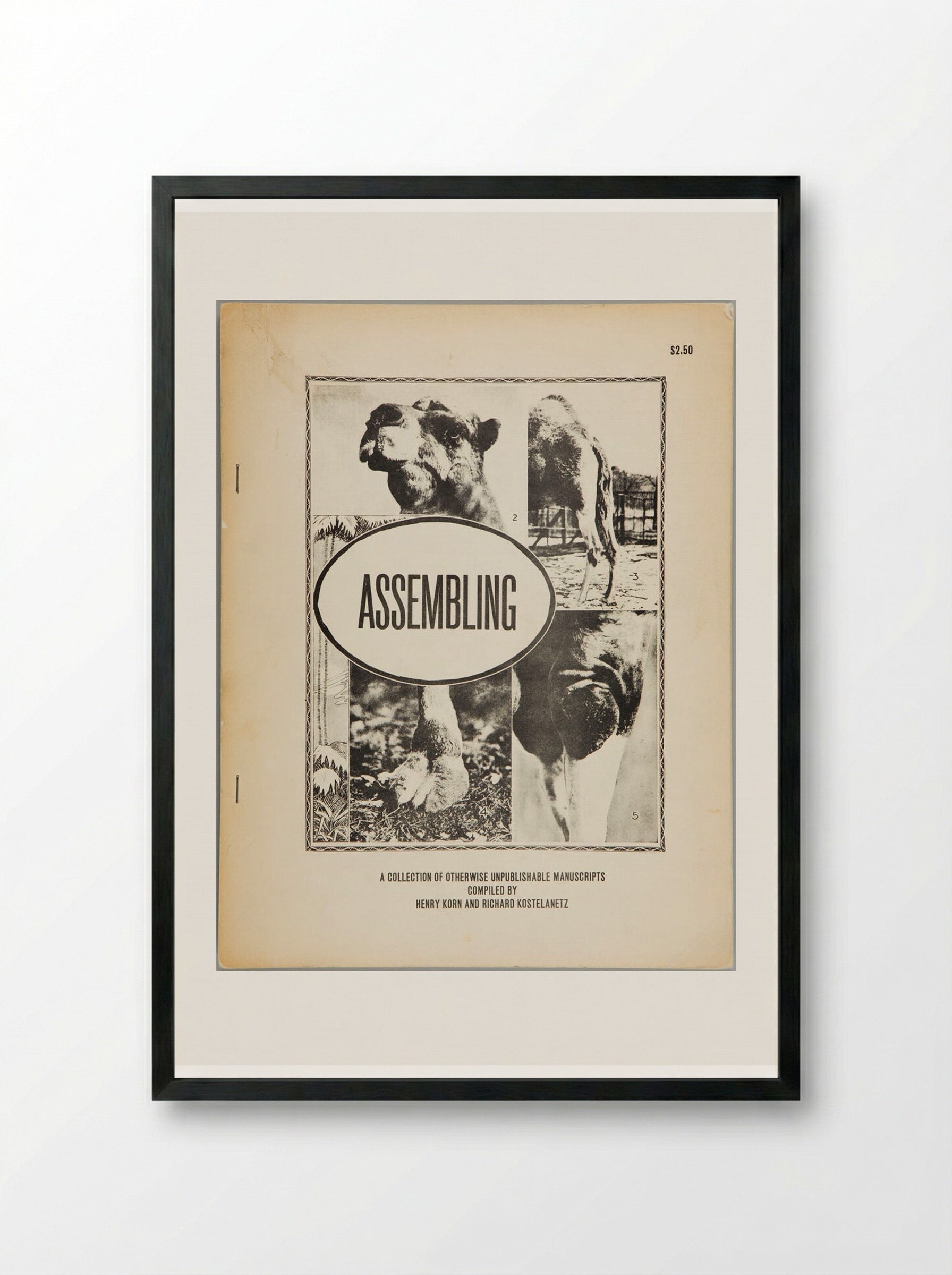 Assembling (Cover Design) - Edward Ruscha - Framed Print Black
