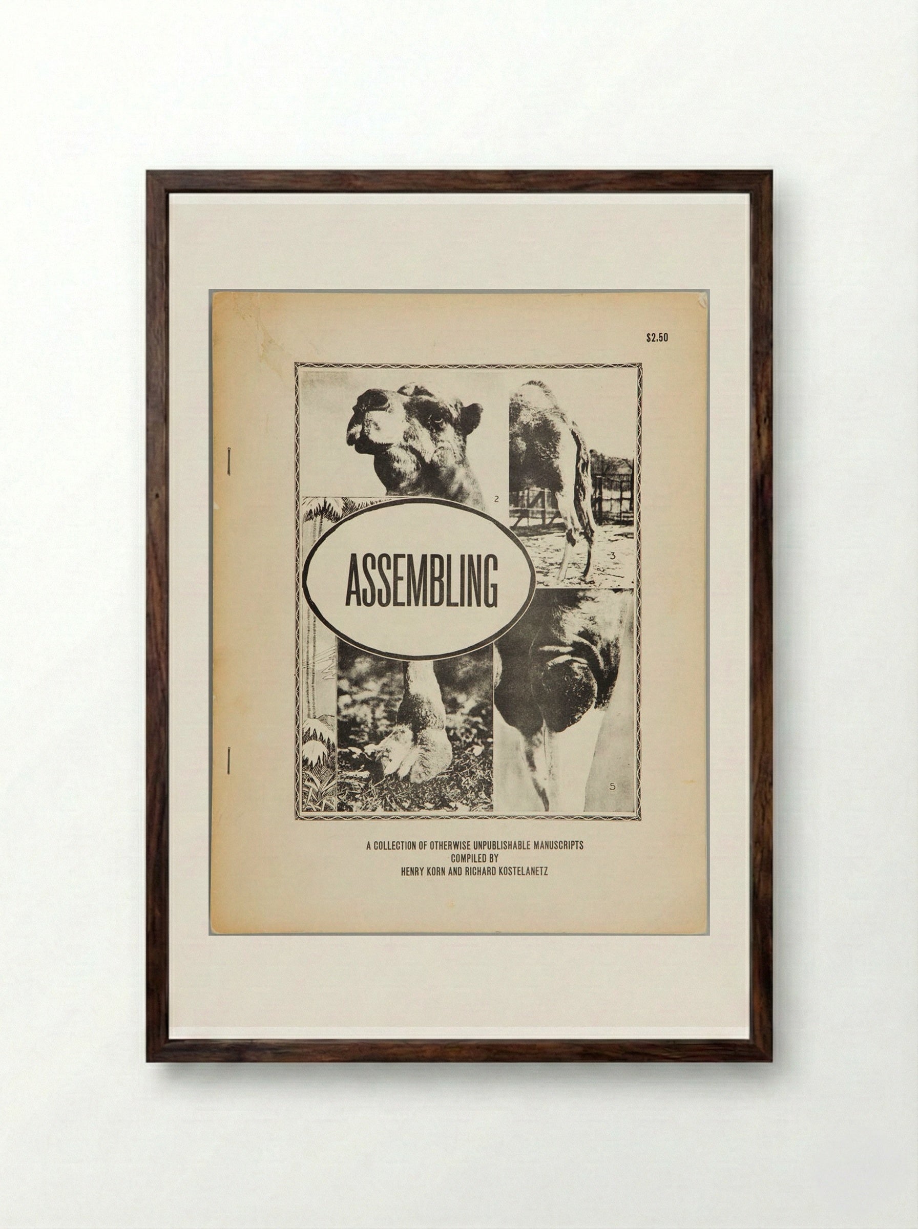 Assembling (Cover Design) - Edward Ruscha - Framed Print Dark Wood