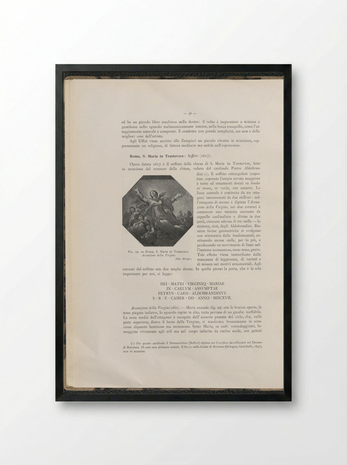 Assumption of the Virgin - Domenichino (Domenico Zampieri) - Framed Print Black
