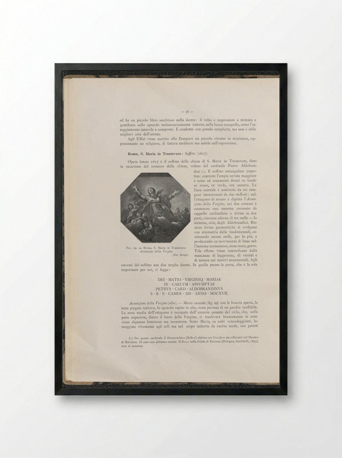 Assumption of the Virgin - Domenichino (Domenico Zampieri) - Framed Print Black