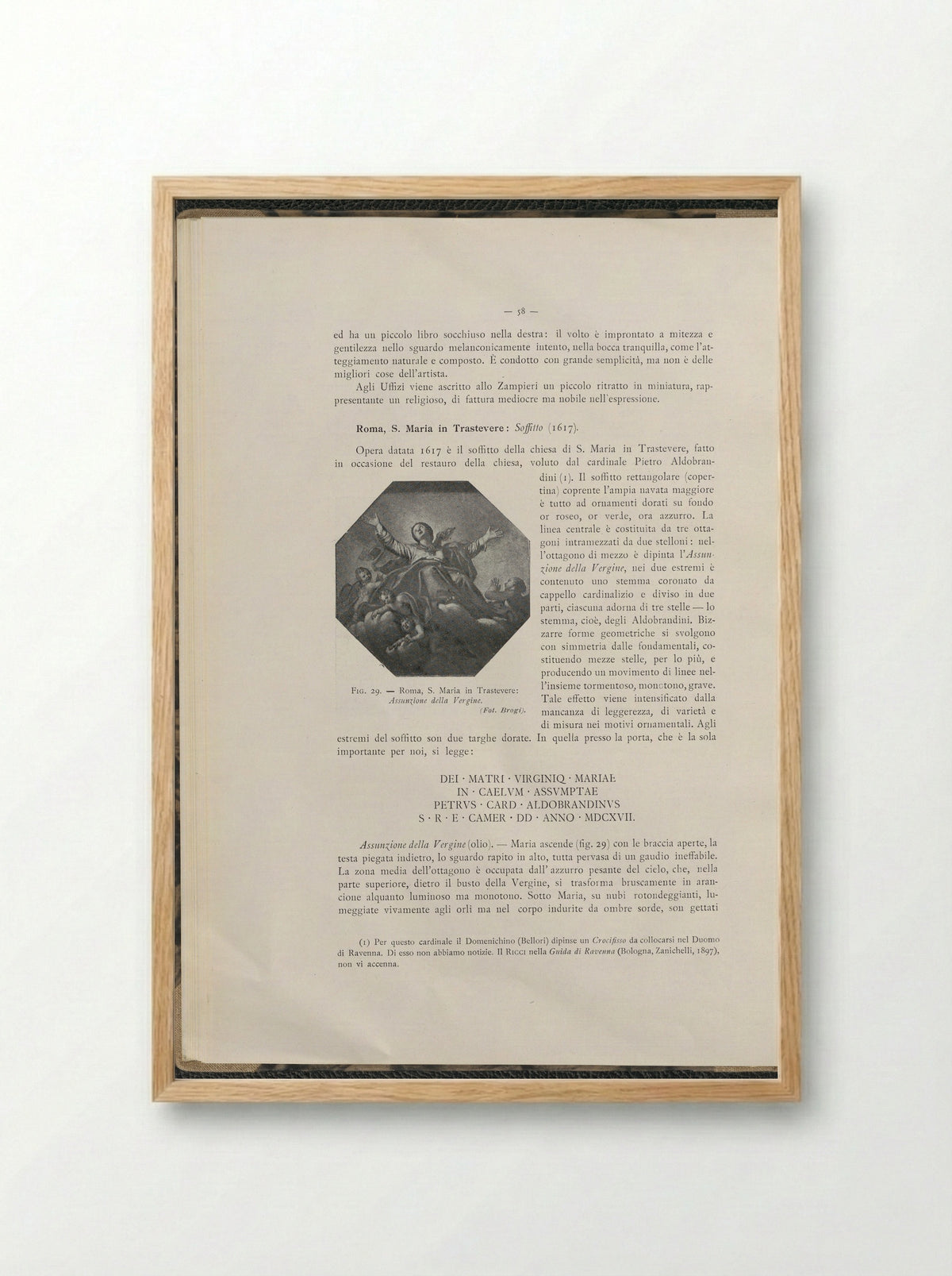 Assumption of the Virgin - Domenichino (Domenico Zampieri) - Framed Print Wood
