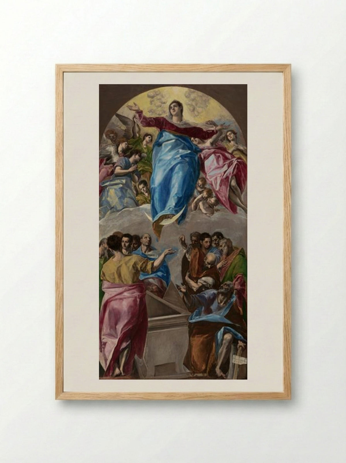 Assumption of the Virgin - El Greco - Framed Print Wood