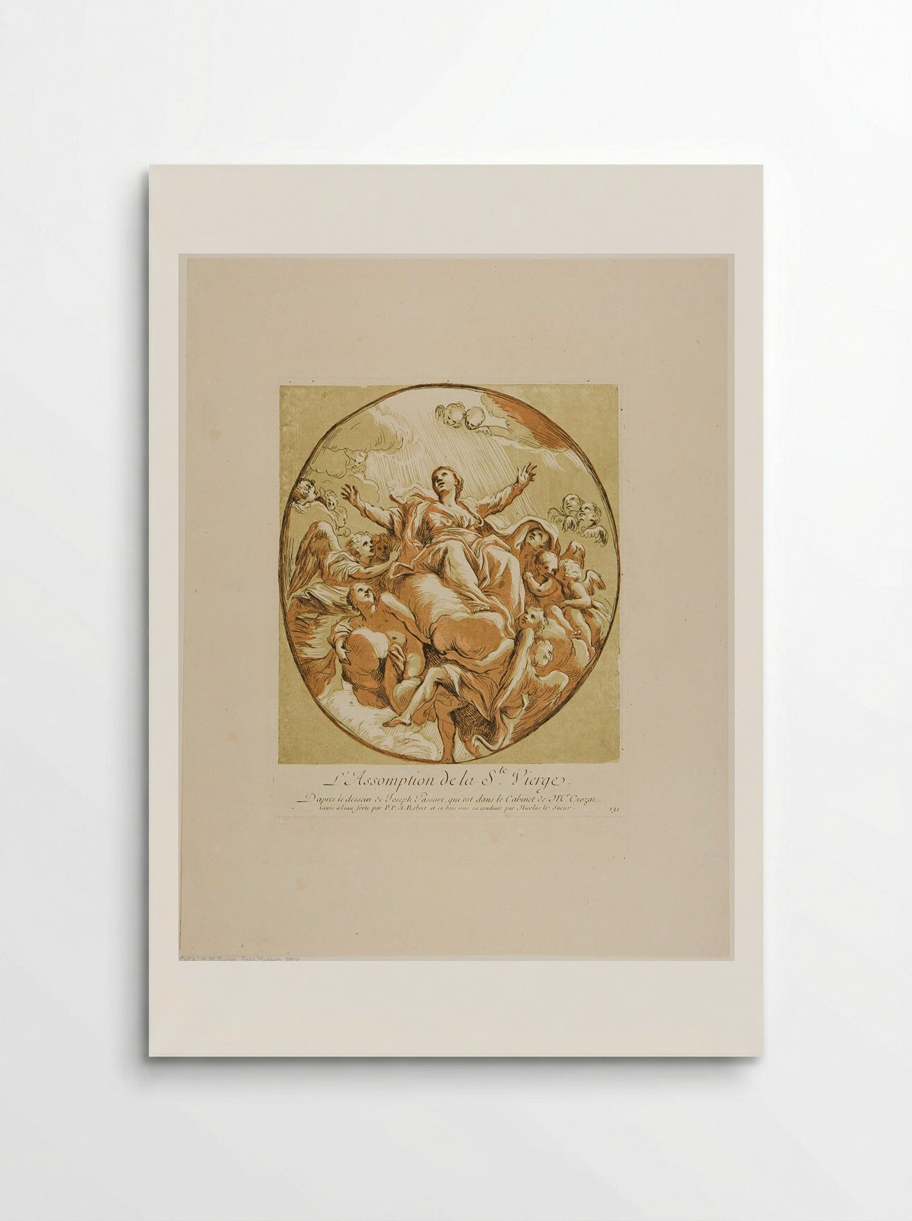 Assumption of the Virgin - Paul-Ponce-Antoine Robert - Poster