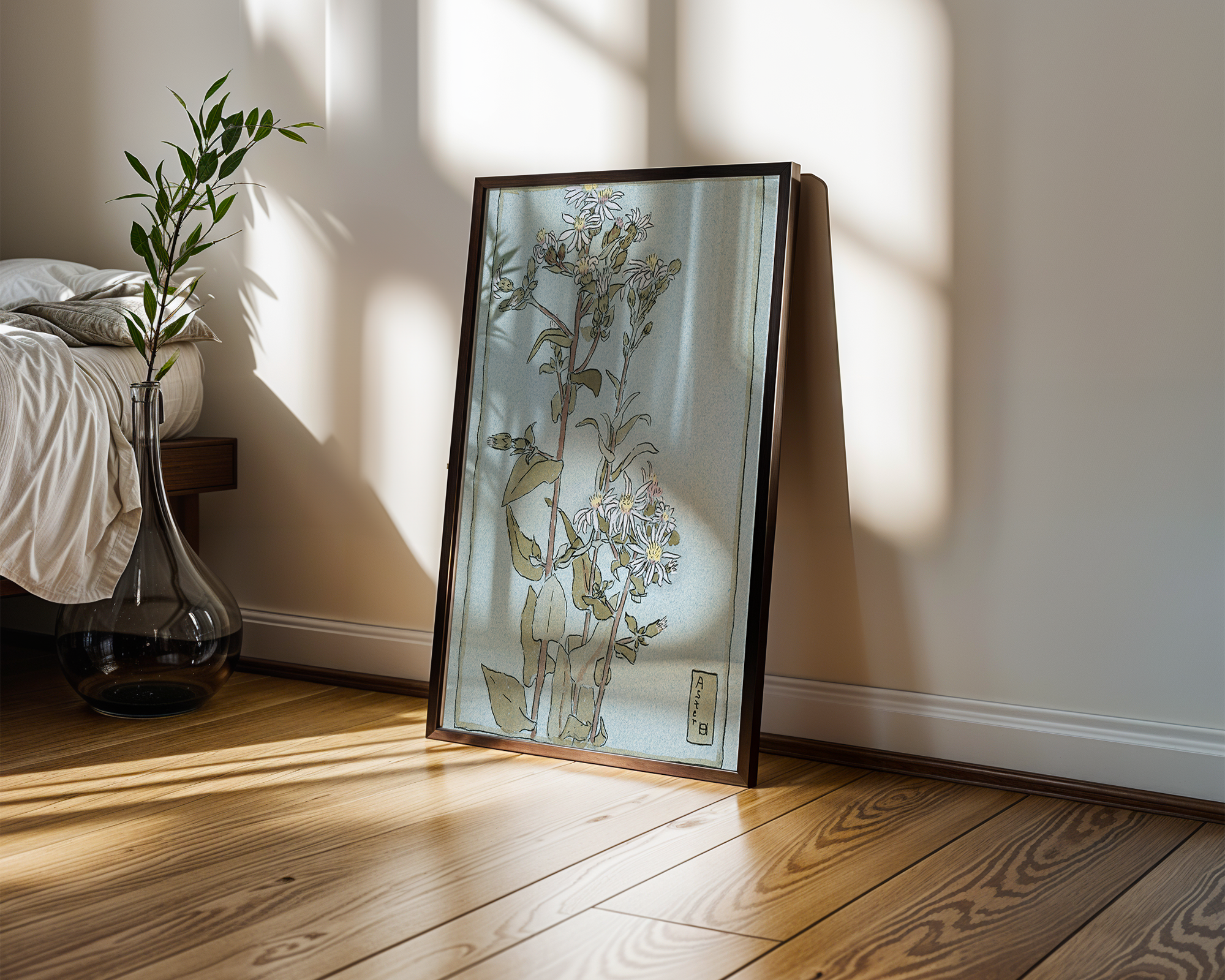 Aster-on-Green-Ground-(1915)-by-Hannah-Borger-Overbeck mockup