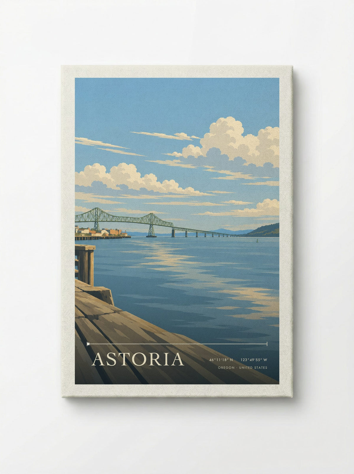 Astoria, Oregon | Travel Poster - Canvas