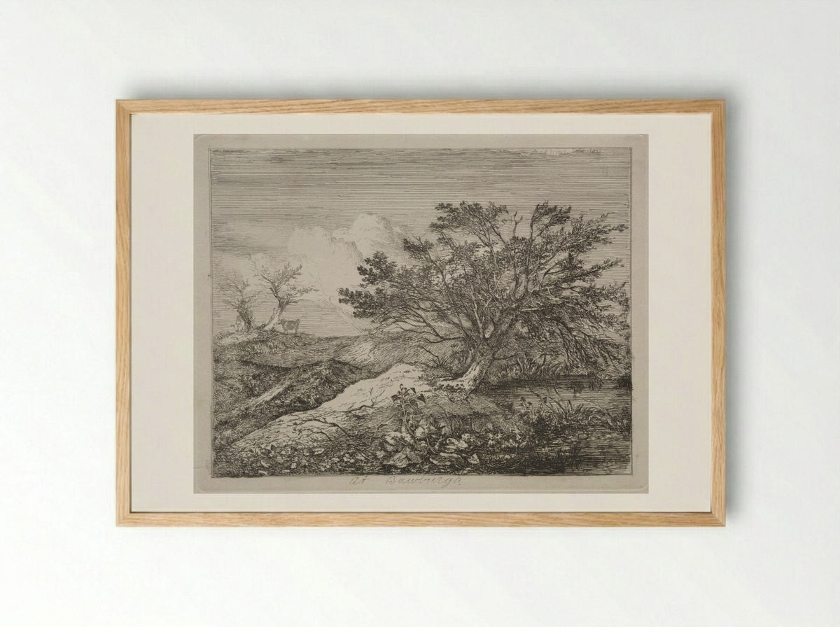 At Bawburgh - John Crome - Framed Print Wood