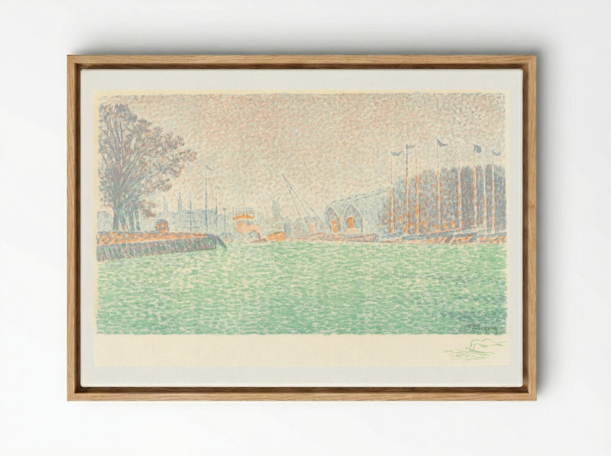 At Flushing (A Flessingue) - Paul Signac - Framed Canvas Wood